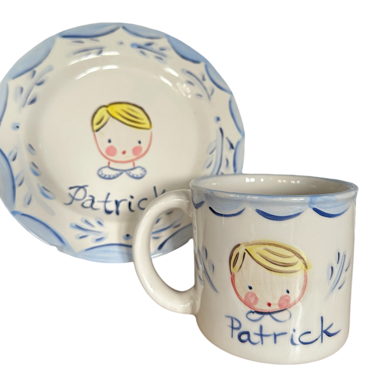 Patrick Child's Cup and Plate Set - Premium from Tricia Lowenfield Design
