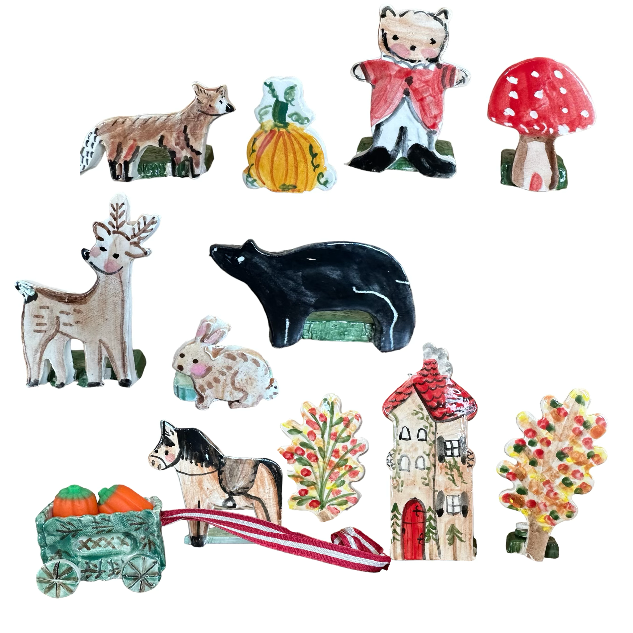 Thanksgiving Vignette - Premium Ceramic Figures from Tricia Lowenfield Design