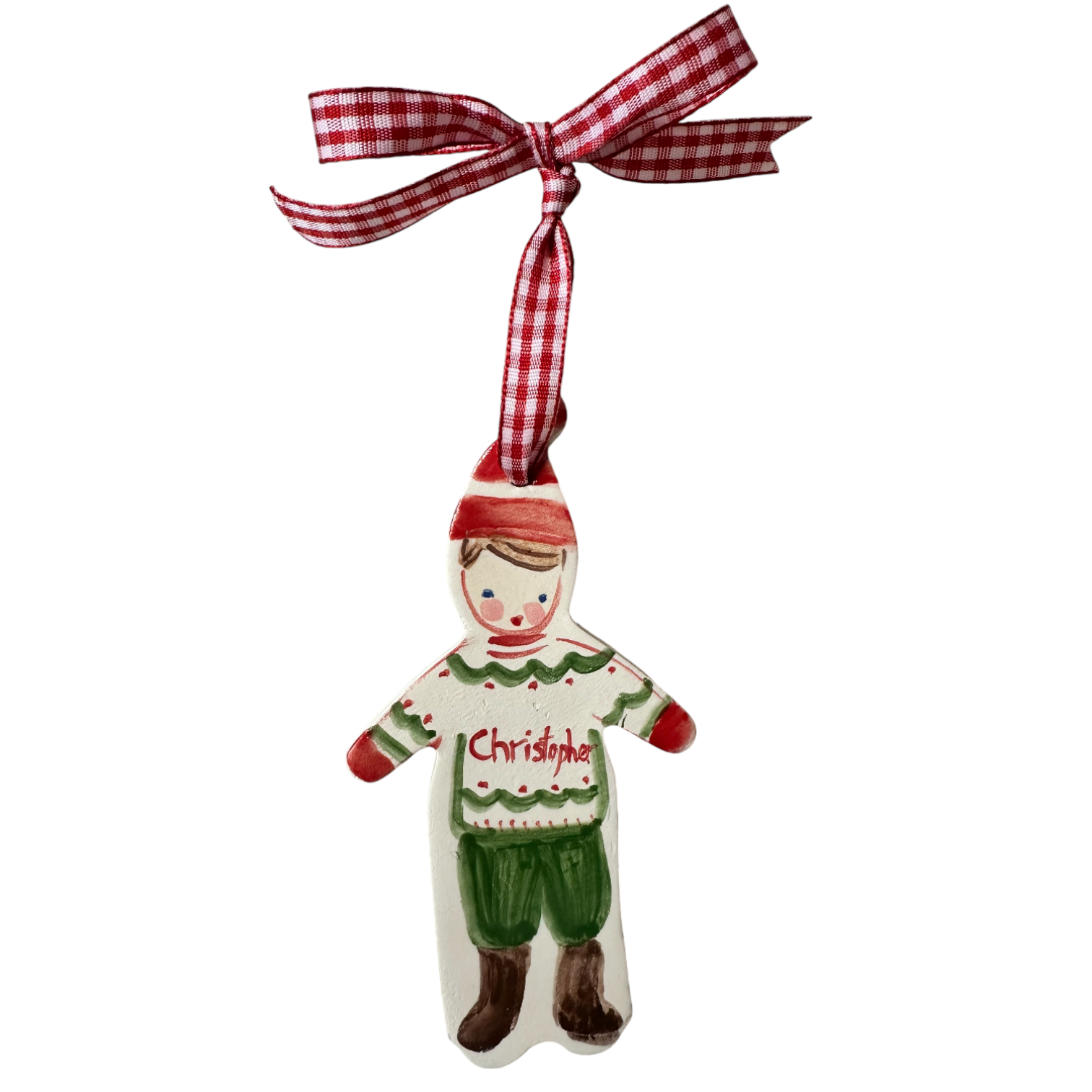 Christopher Christmas Boy Ornament