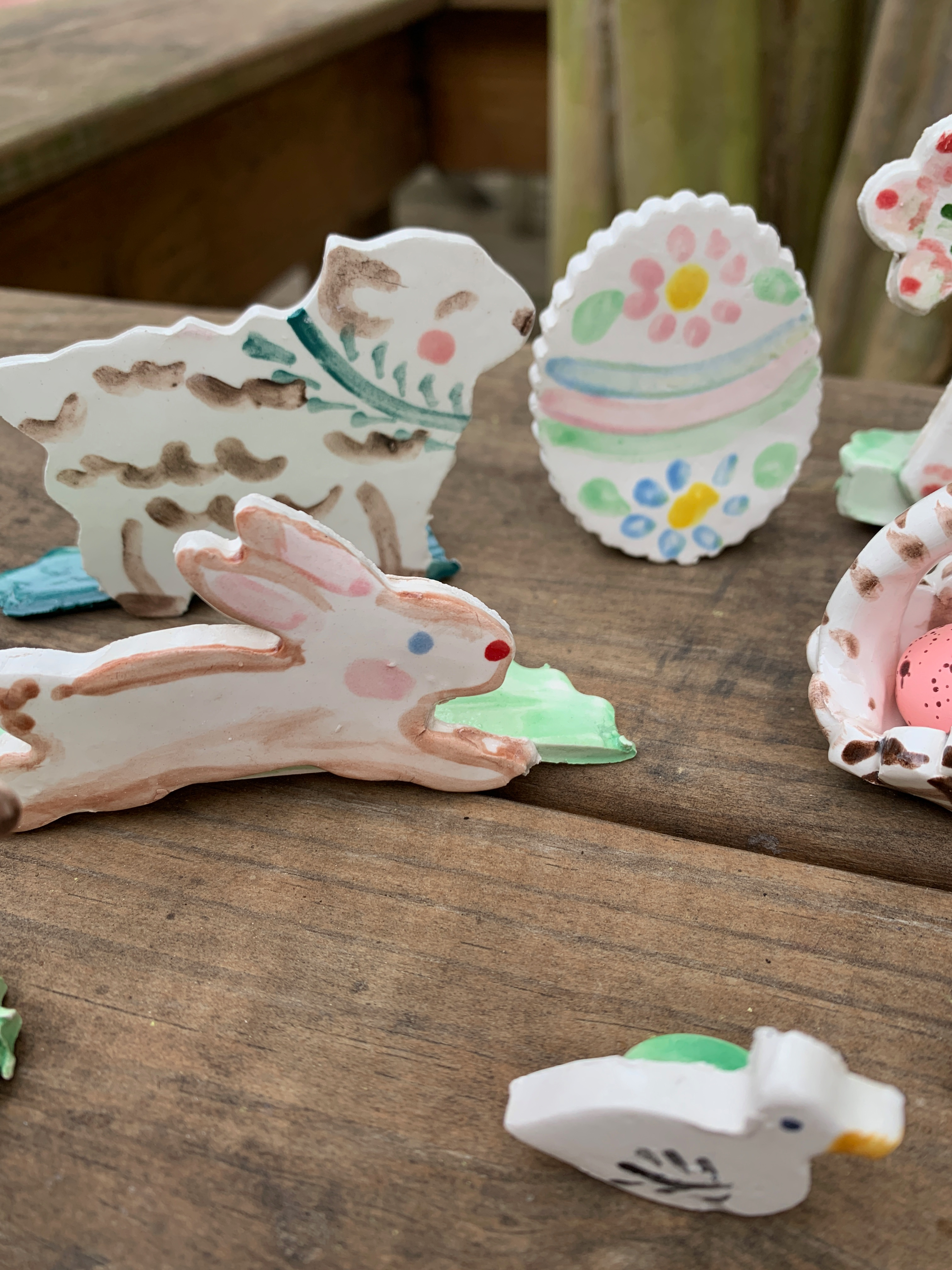Easter Vignette - Premium Ceramic Figures from Tricia Lowenfield Design
