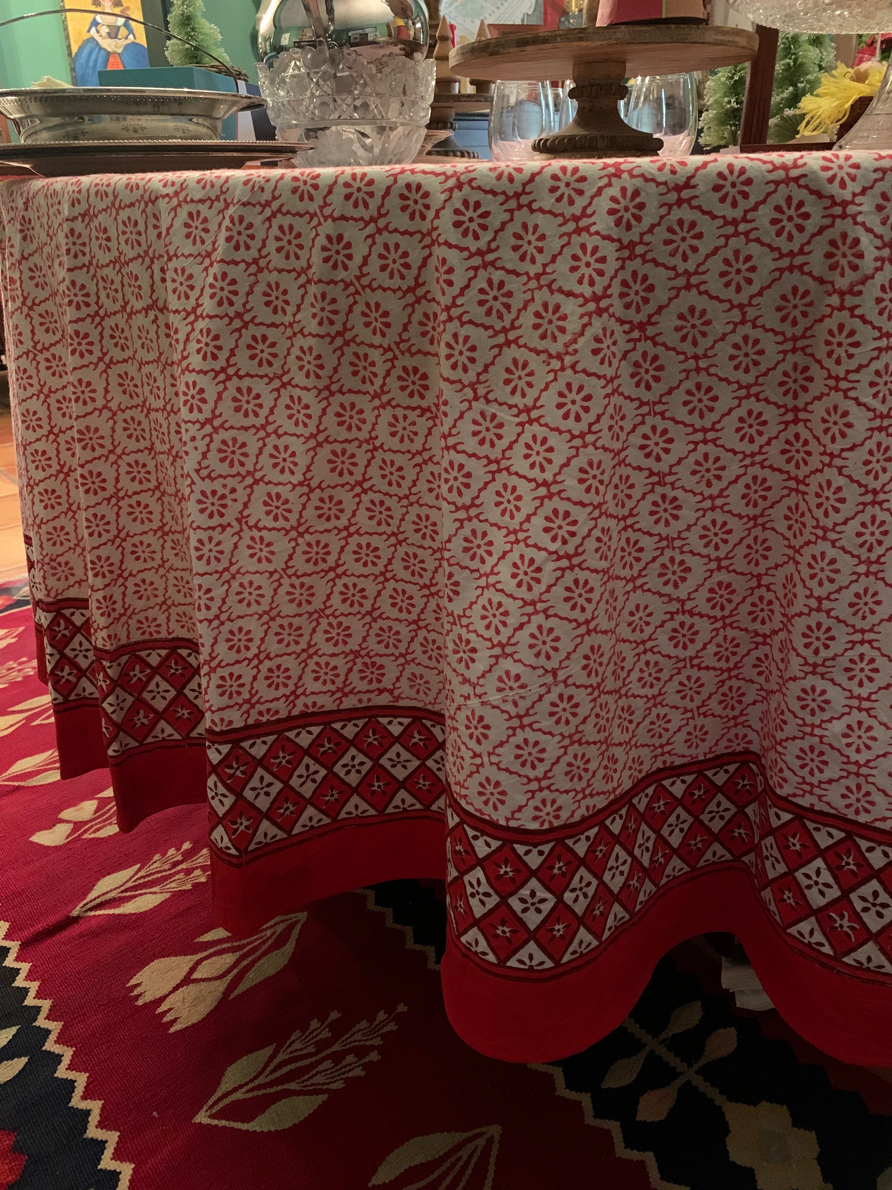 Hand Blockprint Tablecloths