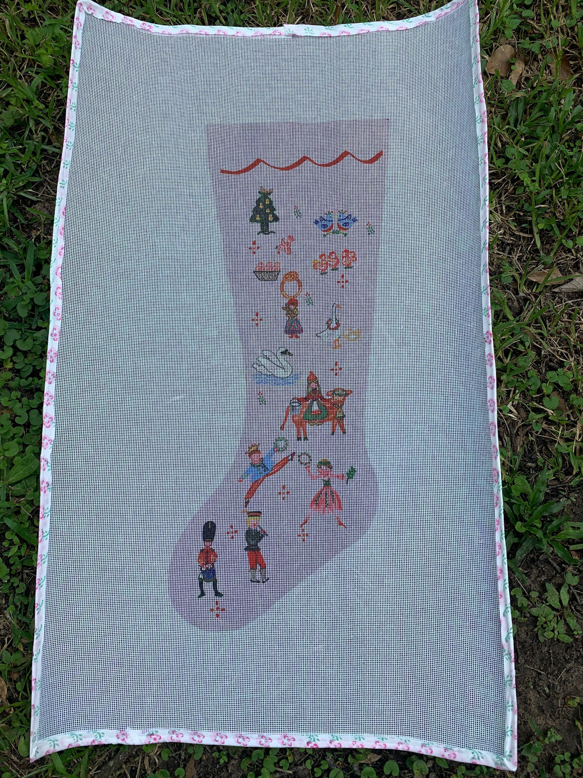 Twelve Days Needlepoint Christmas Stocking Canvas