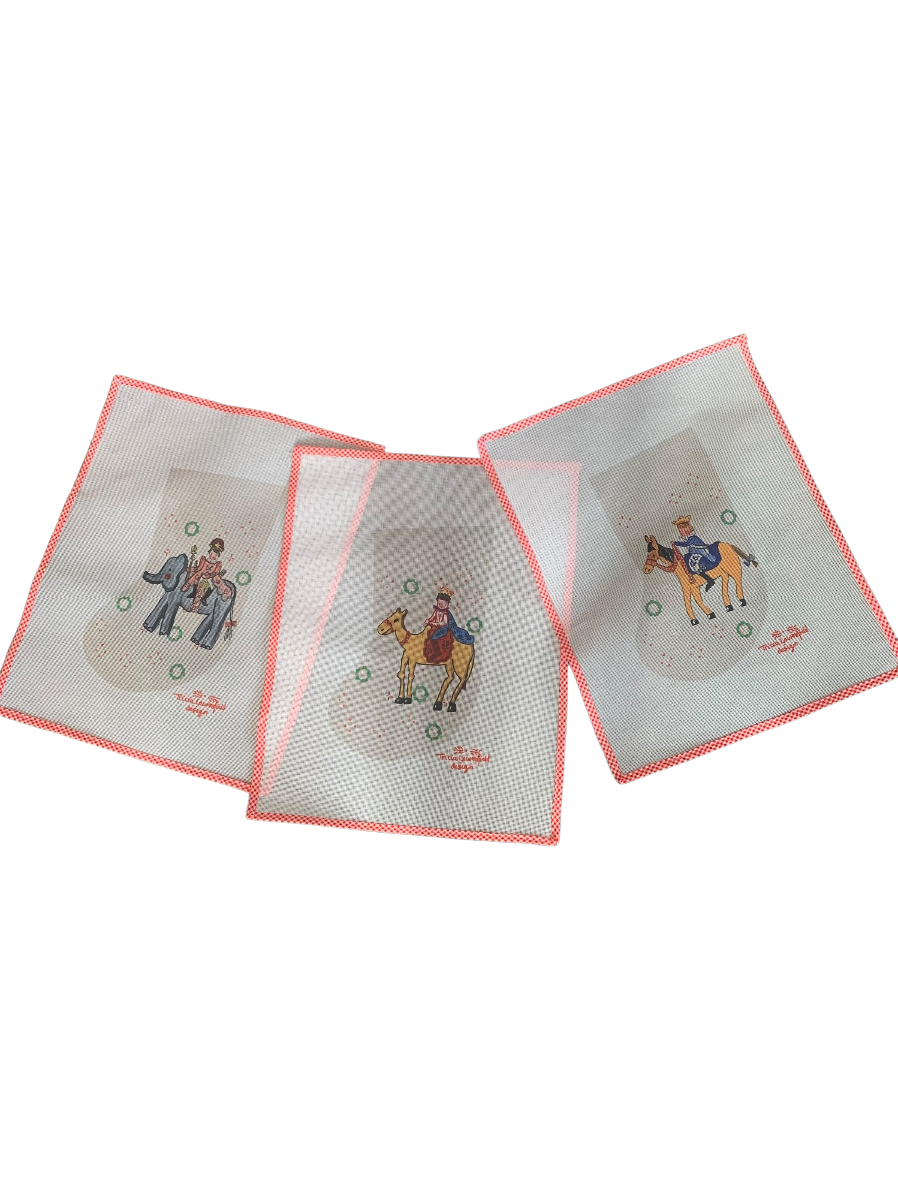 3 Kings Needlepoint Christmas Stocking Canvas - Premium Needlepoint from Tricia Lowenfield Design