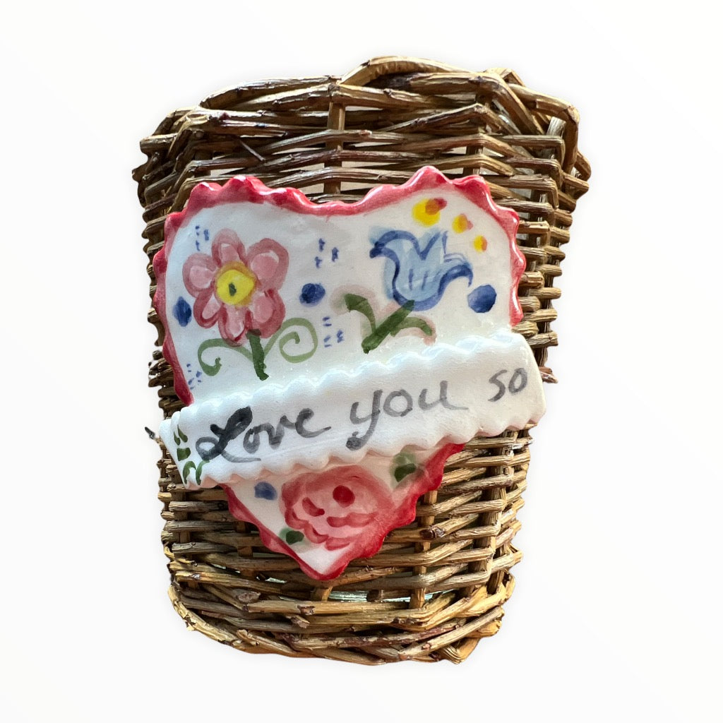 Love You So Candle - White with Flowers - Premium from Tricia Lowenfield Design