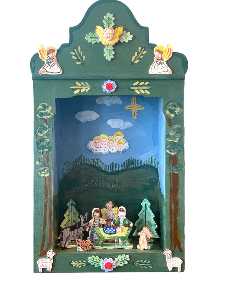 Grotto Nativity - Green - Premium from Tricia Lowenfield Design