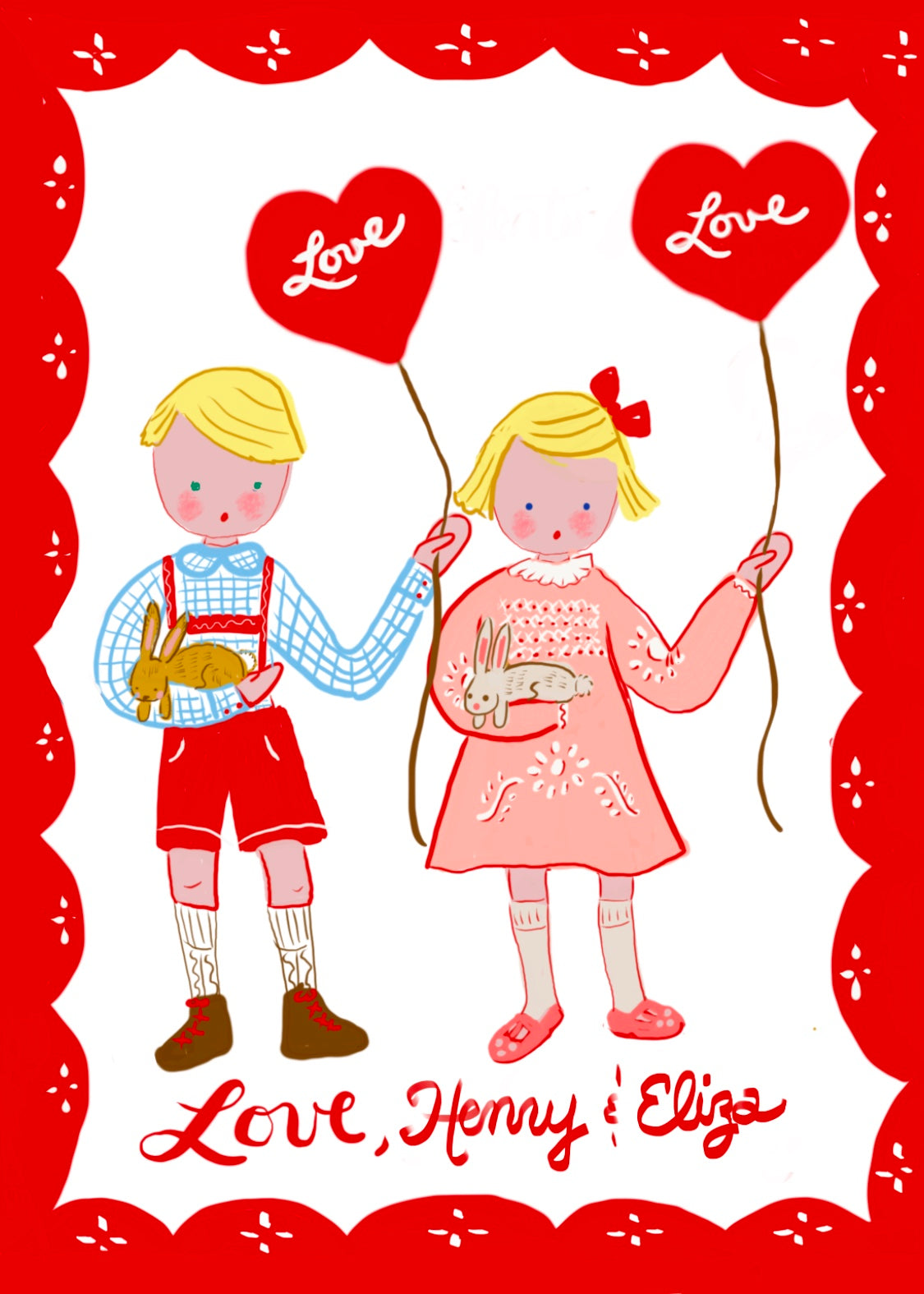 Fully Custom Valentines Cards - Premium from Tricia Lowenfield Design