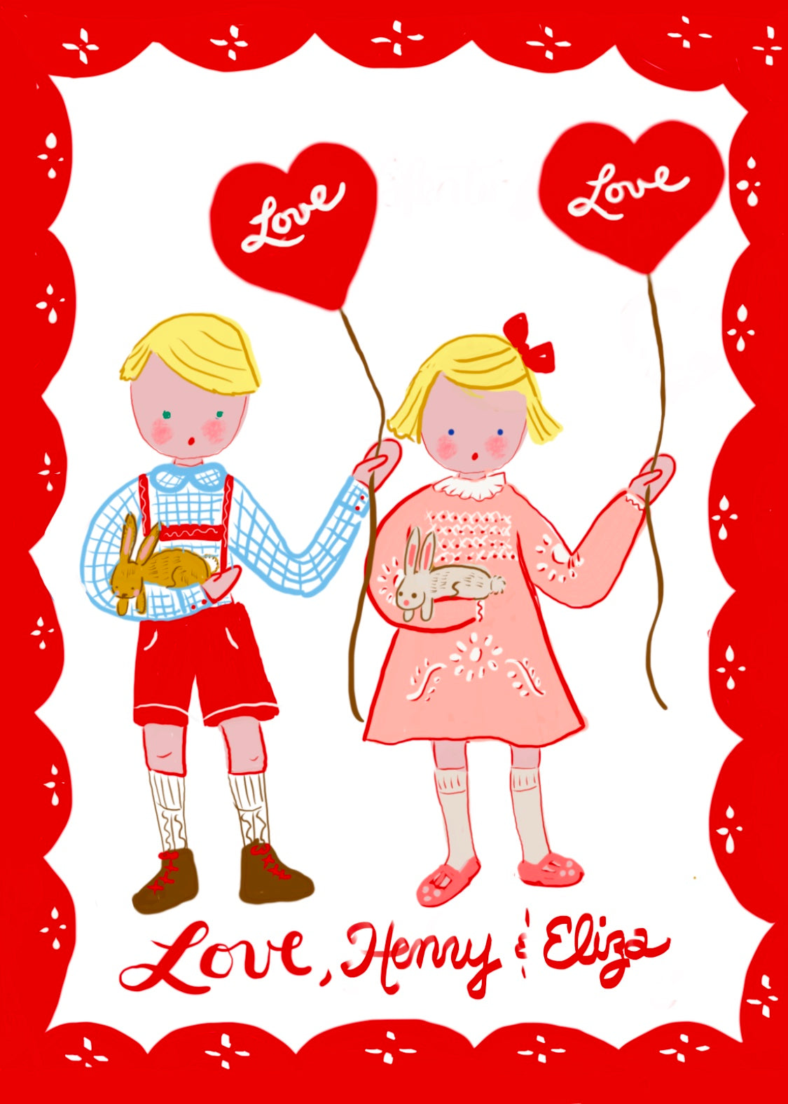 Fully Custom Valentines Cards - Premium  from Tricia Lowenfield Design 