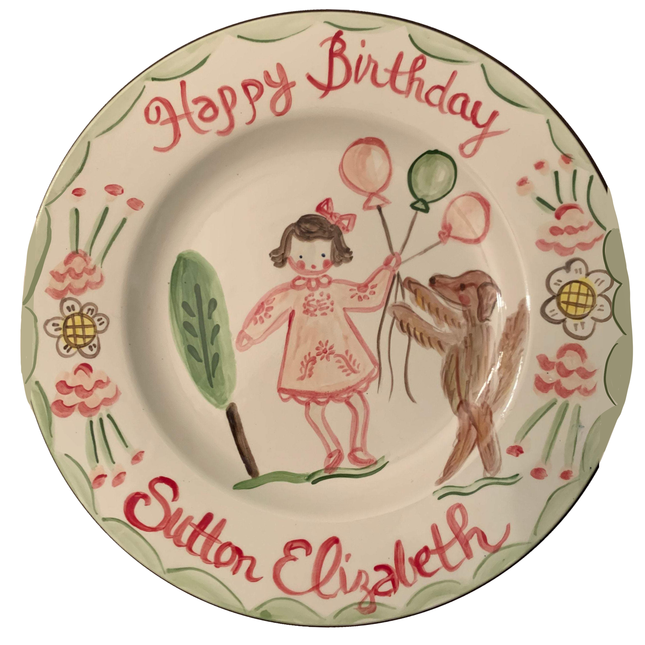 Sutton Birthday Plate from Tricia Lowenfield Shop