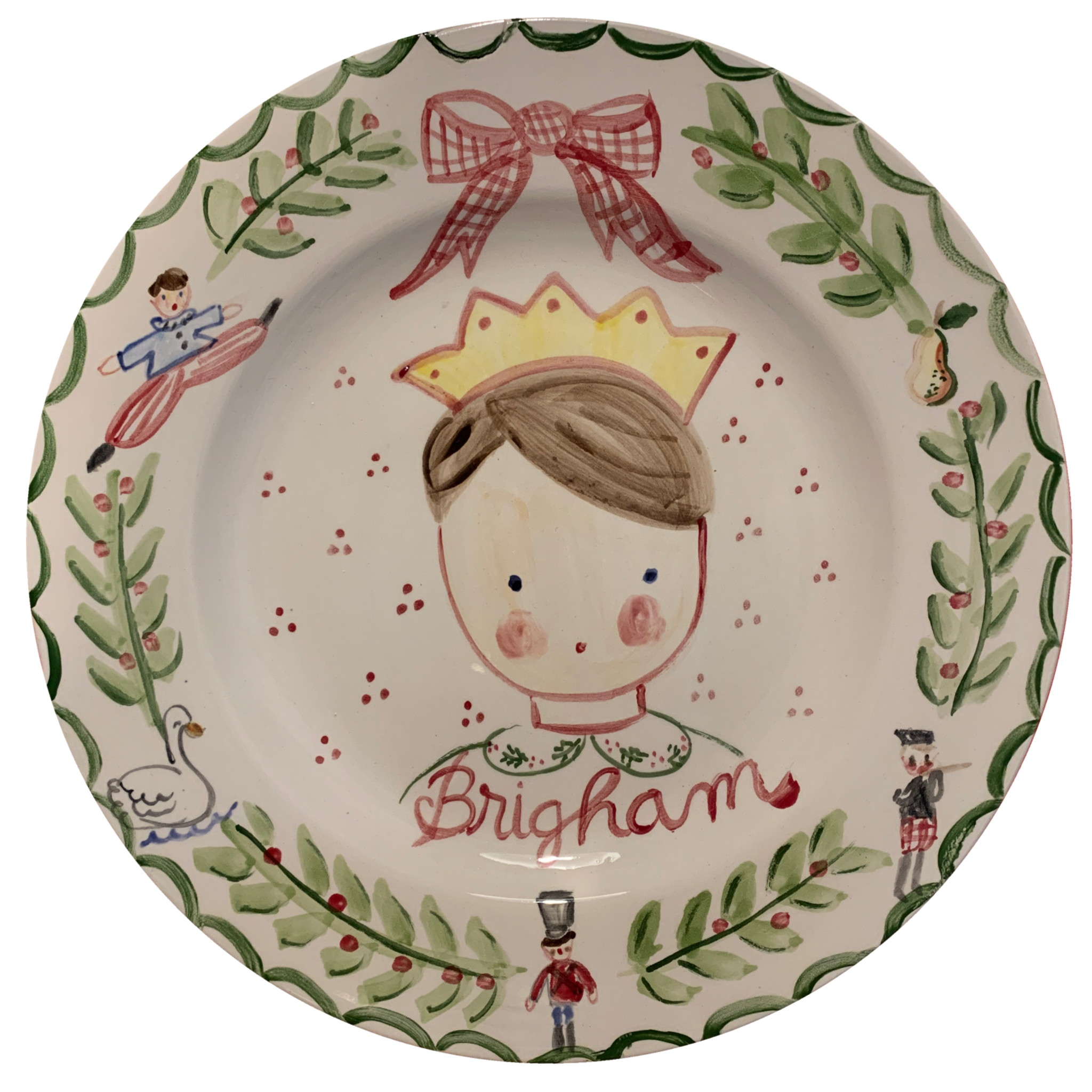 Tricia Lowenfield Design - 12 Days of Christmas Plate - Boy - Premium  from Tricia Lowenfield Design 