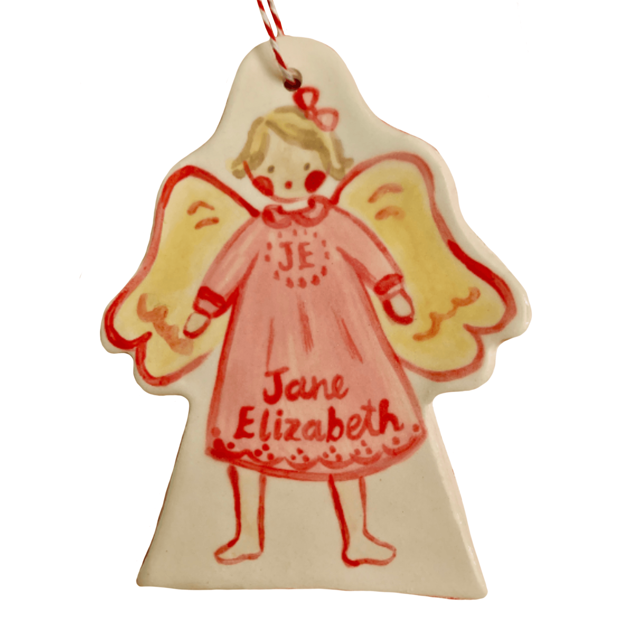 Angel Ornament - Pink Dress - Premium  from Tricia Lowenfield Design 