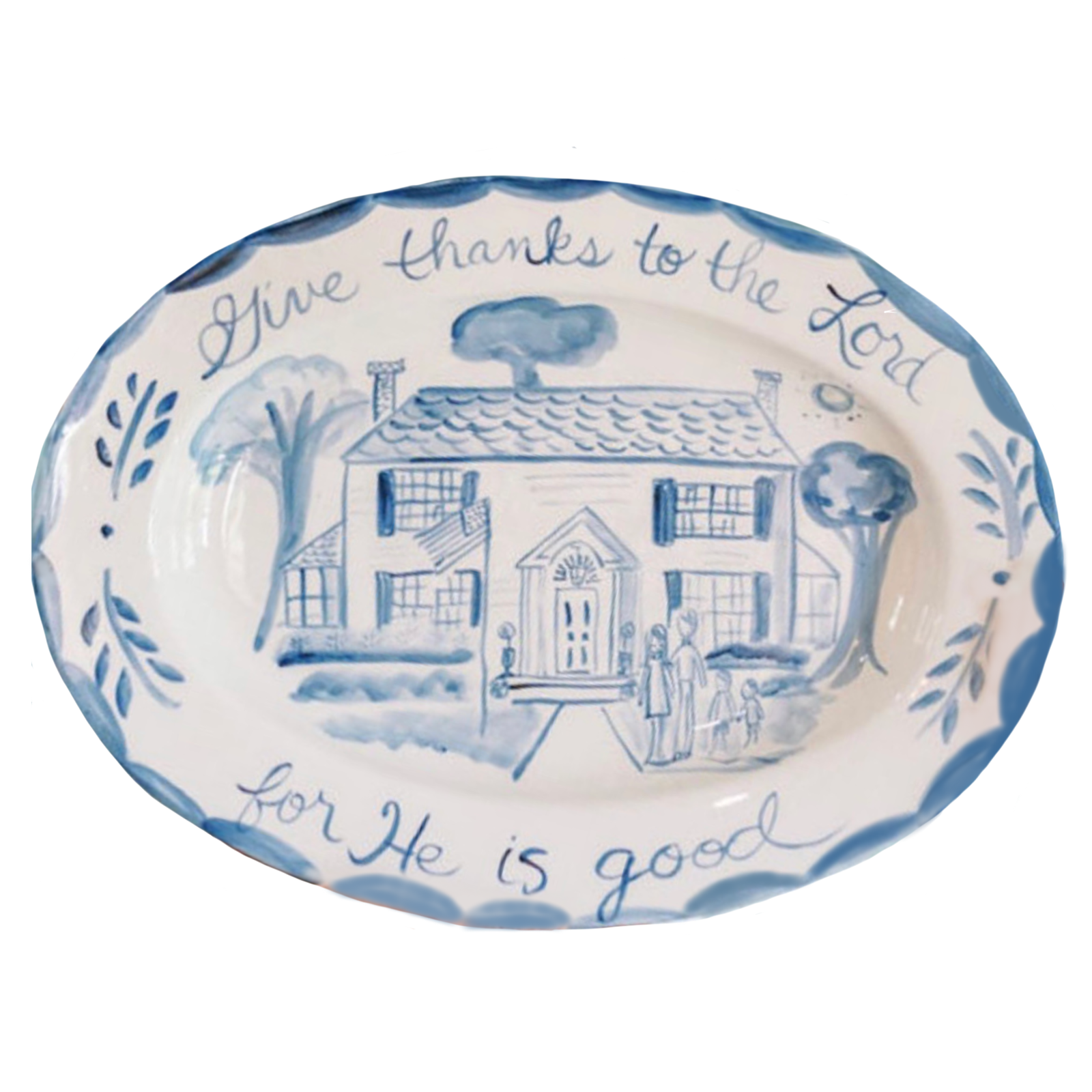 Large Custom Platter - Thankful House