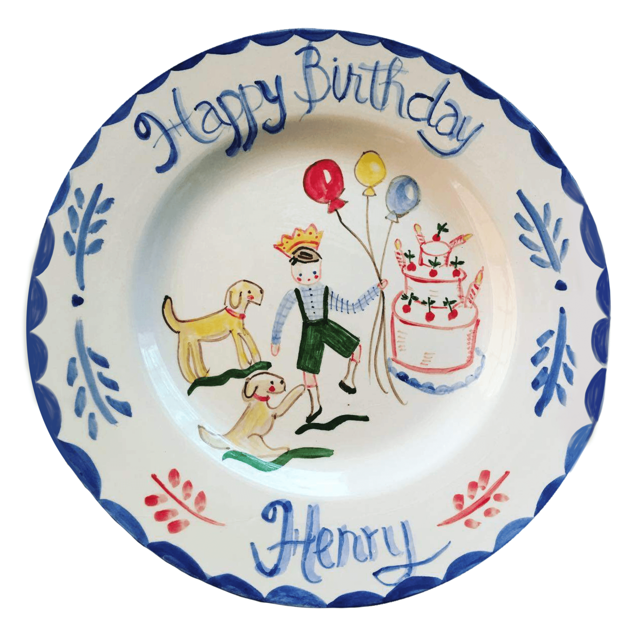 Henry Birthday Plate from Tricia Lowenfield Shop
