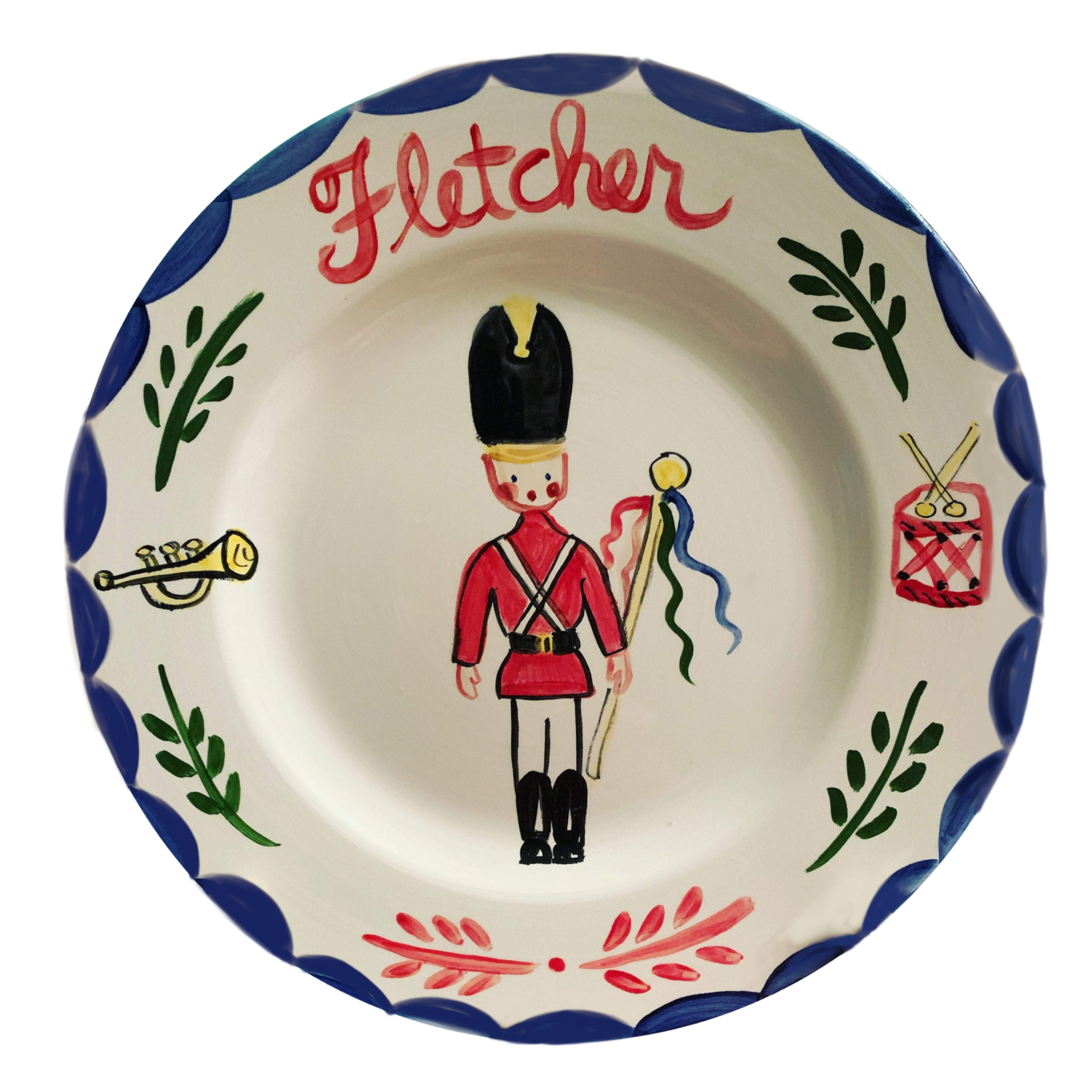 Fletcher Toy Soldier Plate from Tricia Lowenfield Shop