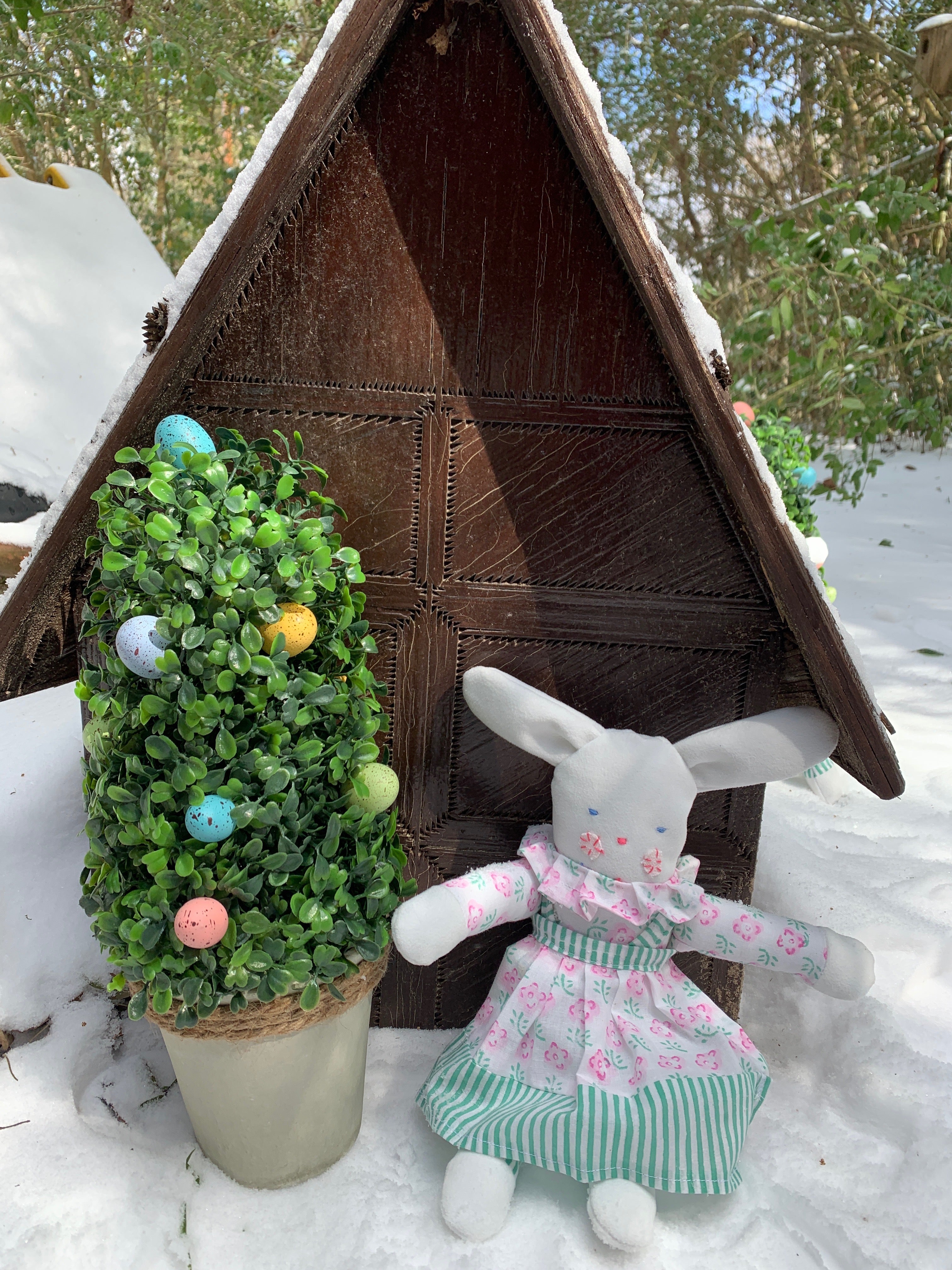 Personalized Bunny Doll- Girl (Brown) - Tricia Lowenfield Design