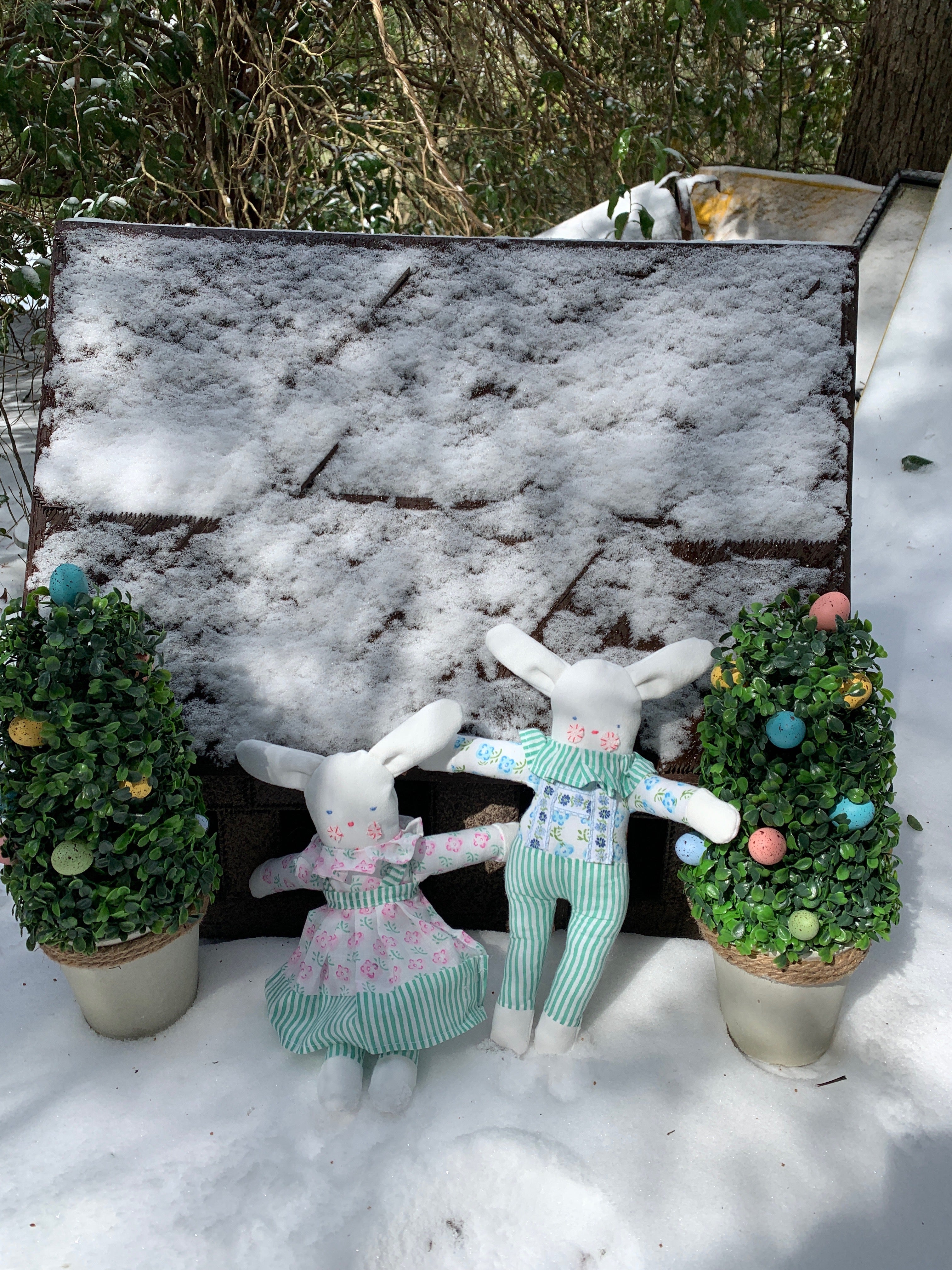 Personalized Bunny Doll- Girl (Brown) - Tricia Lowenfield Design