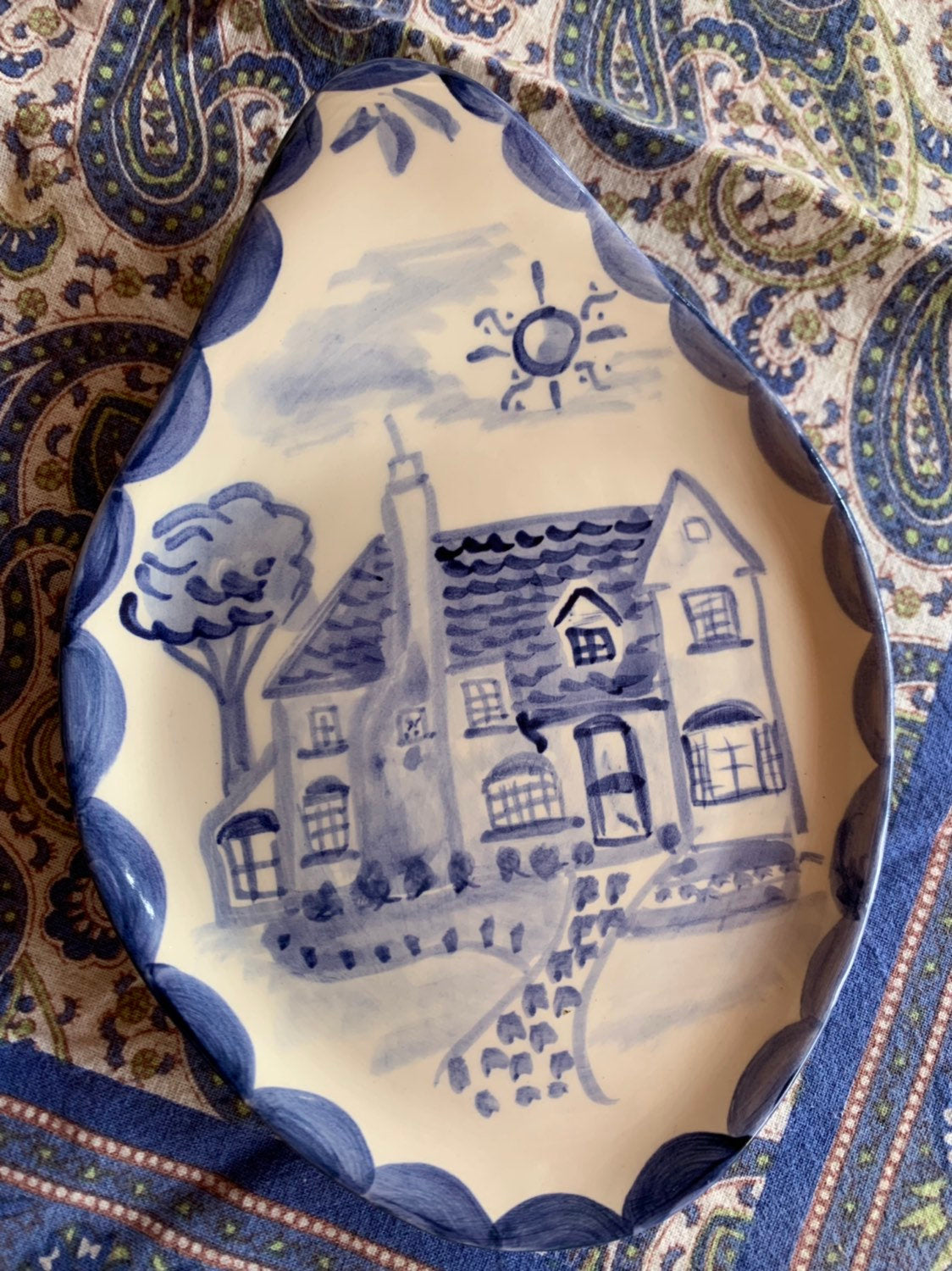 Ceramic Spoonrest - Custom House - Premium  from Tricia Lowenfield Shop 