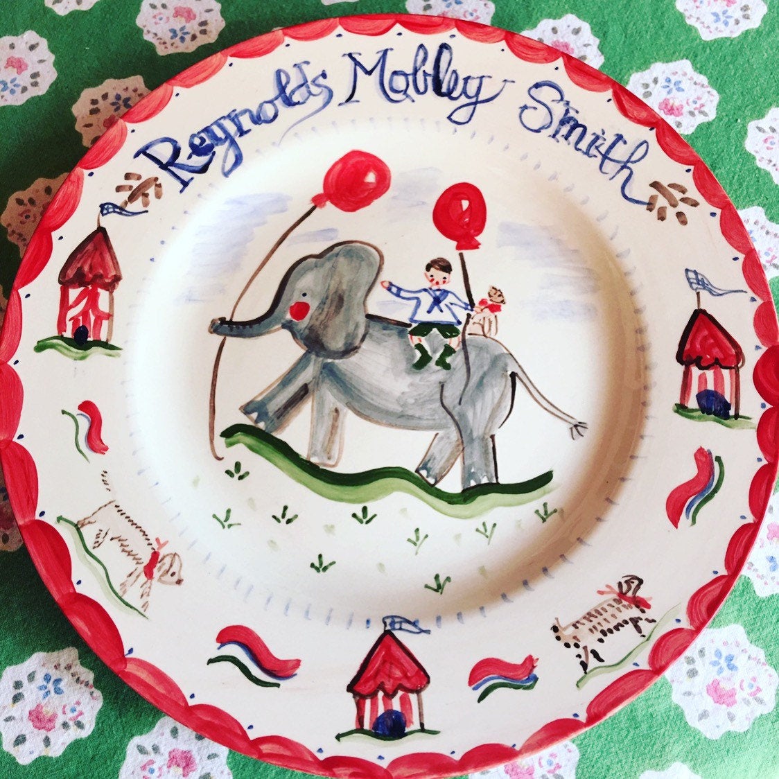 Hunt Birthday Plate