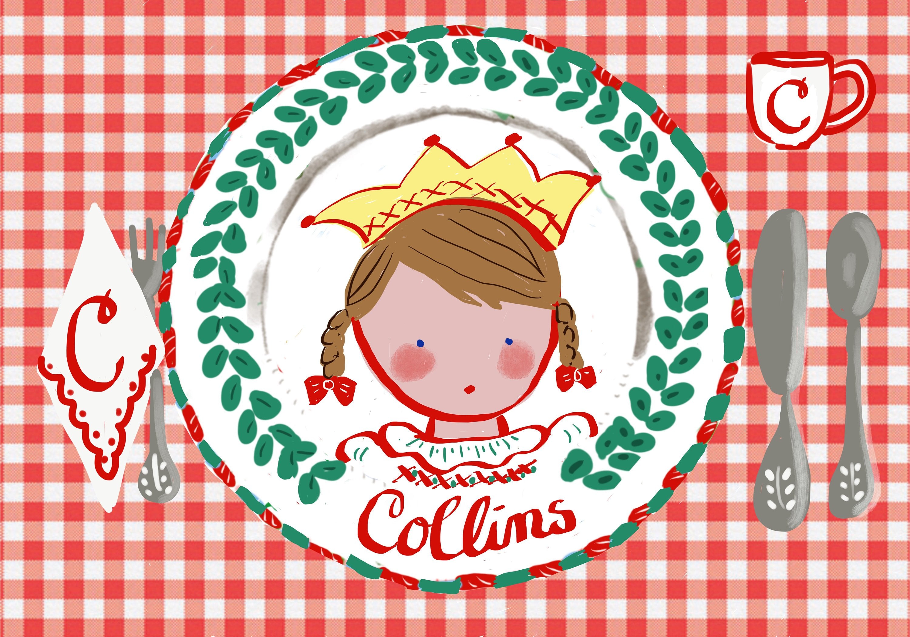Laminated Placemat - Christmas - Tricia Lowenfield Design