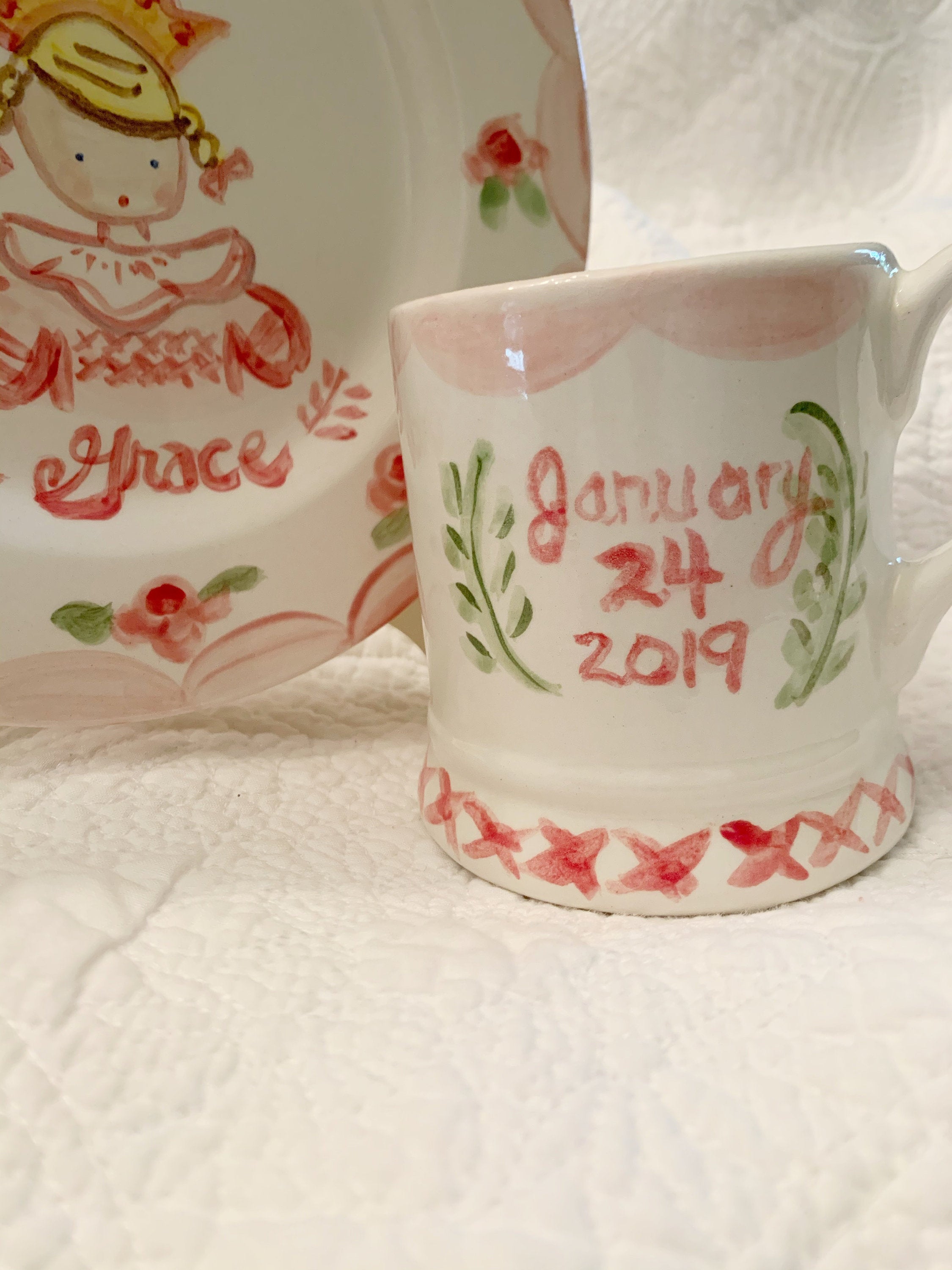Personalized Girls Mug Cup - Premium  from Tricia Lowenfield Design 