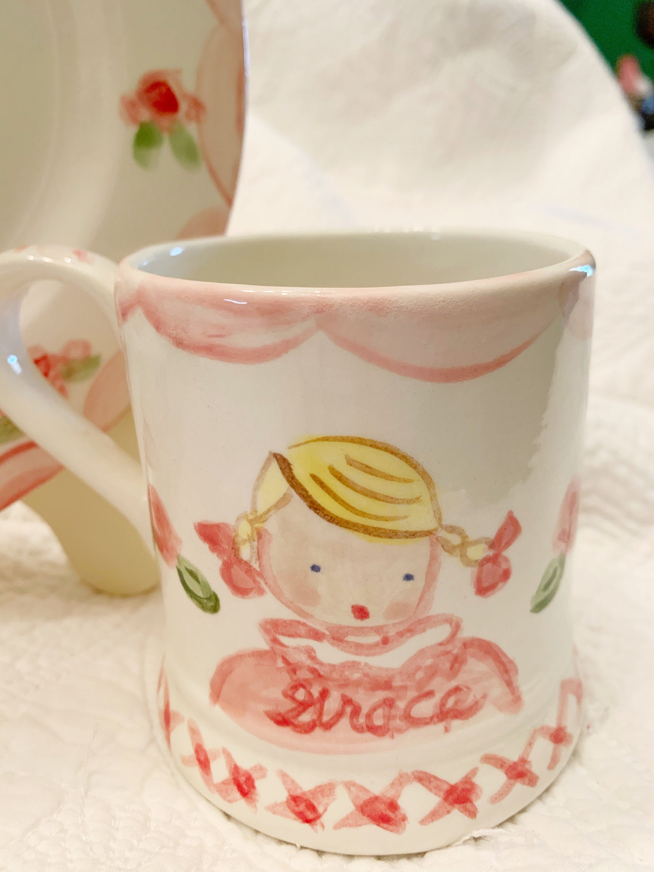 Personalized Girls Mug Cup from Tricia Lowenfield Design