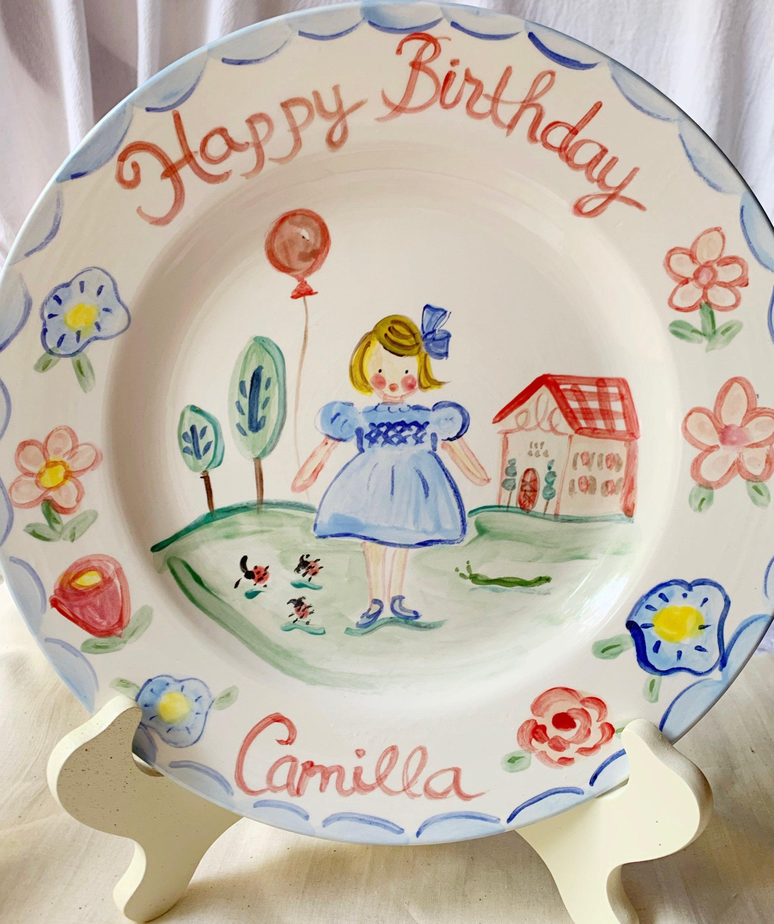 Camilla Birthday Plate from Tricia Lowenfield Shop