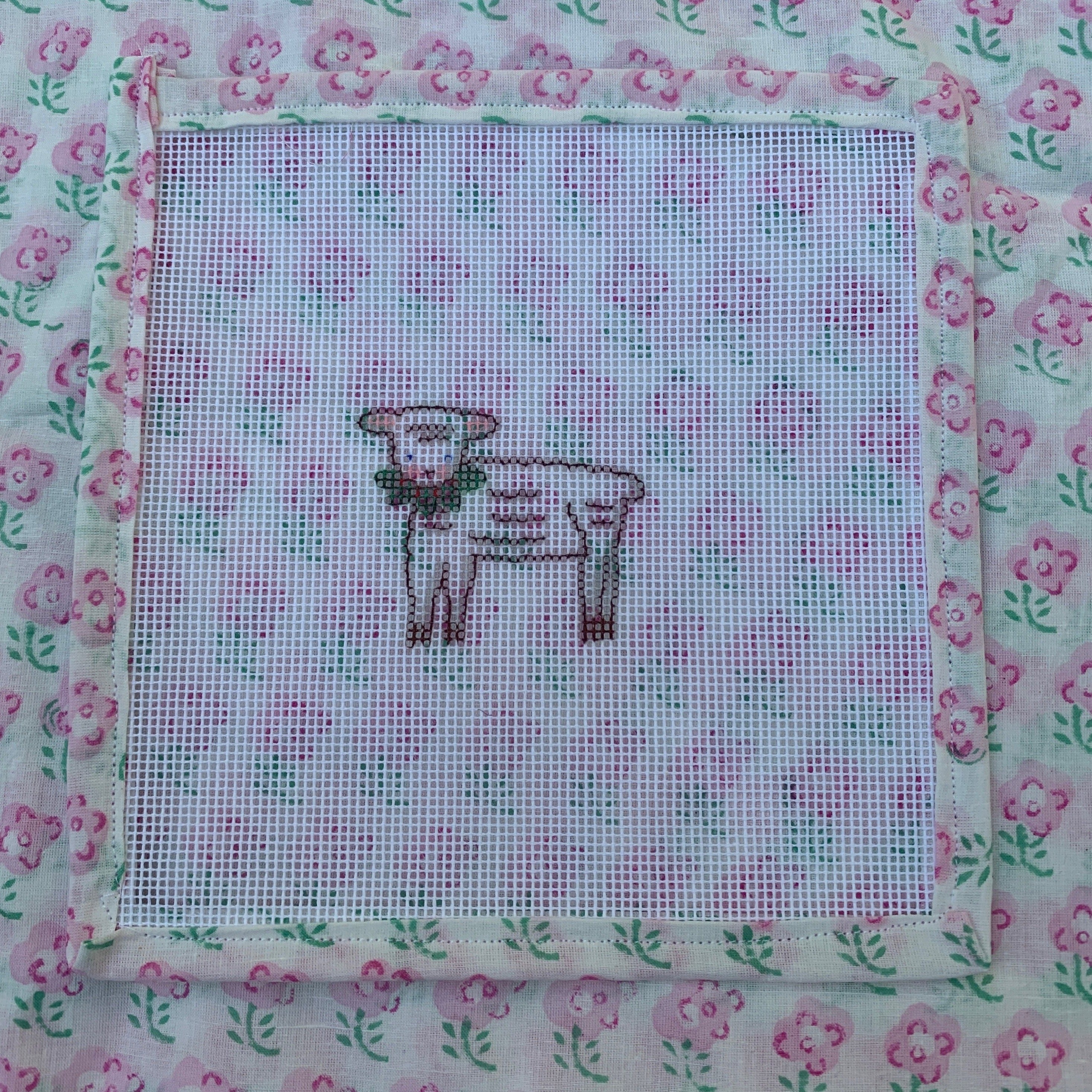 Needlepoint Lamb