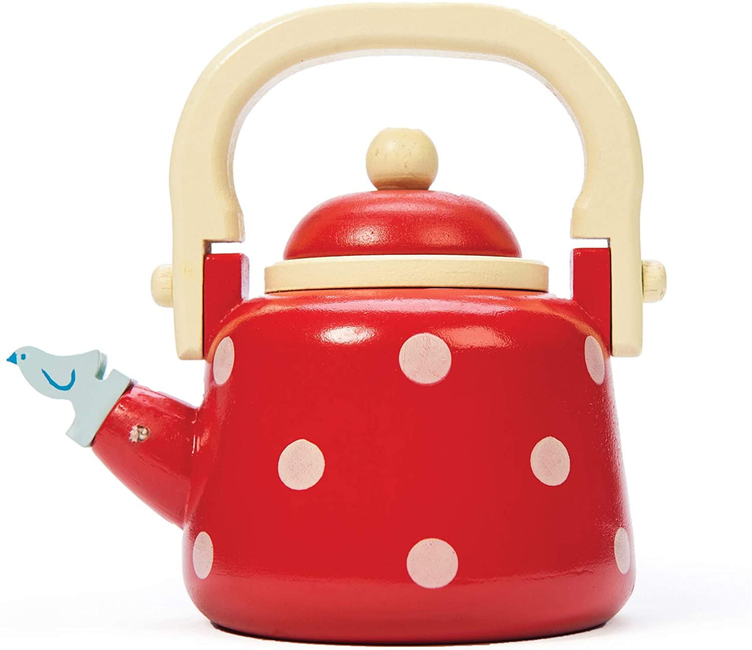 Red Kettle with birdie - Tricia Lowenfield Design