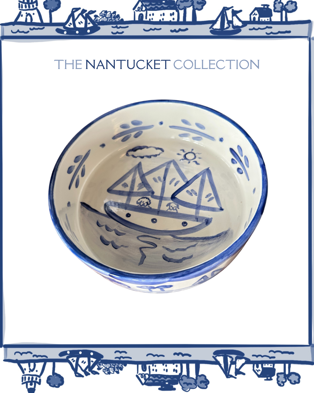 Nantucket Pet Bowl