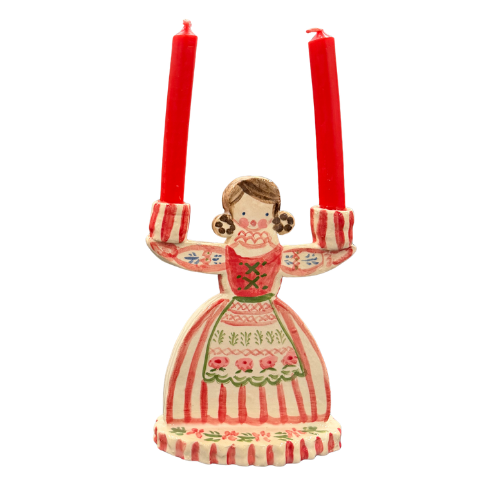 Man + Woman Handmade Candlestick Holders