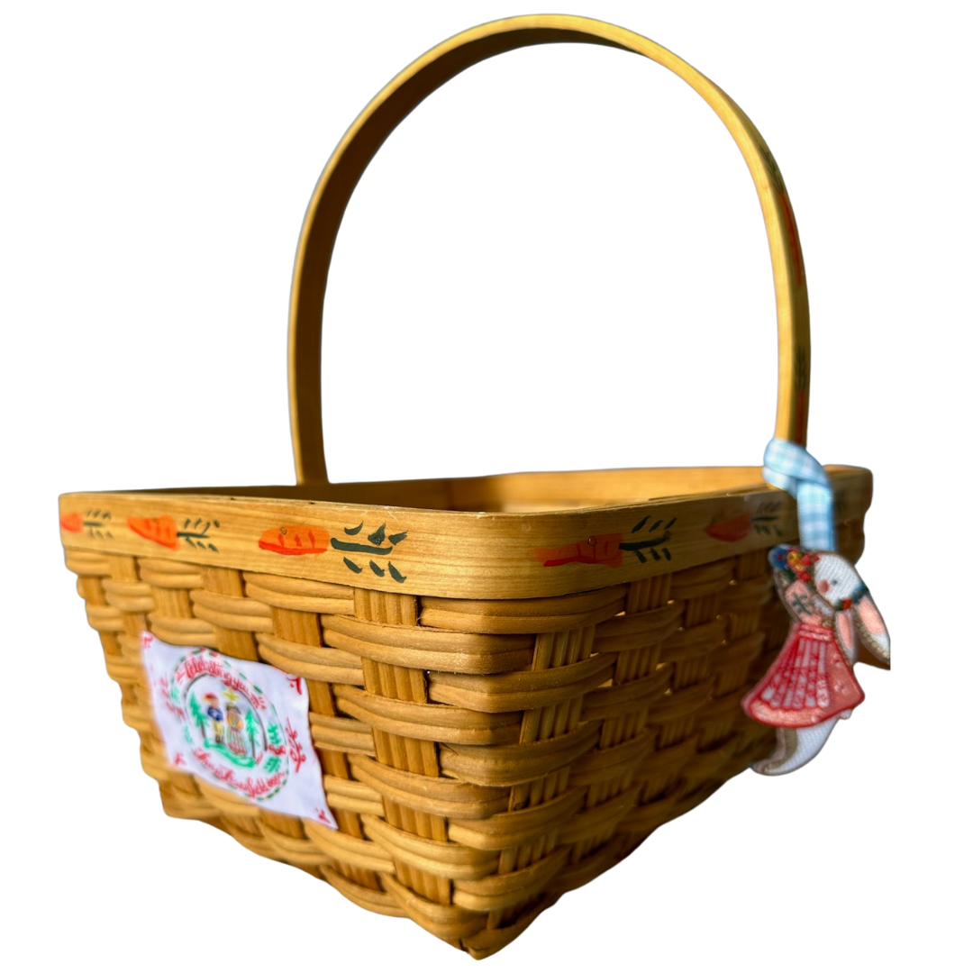 Handpainted Custom Easter Basket - Premium  from Tricia Lowenfield Design 