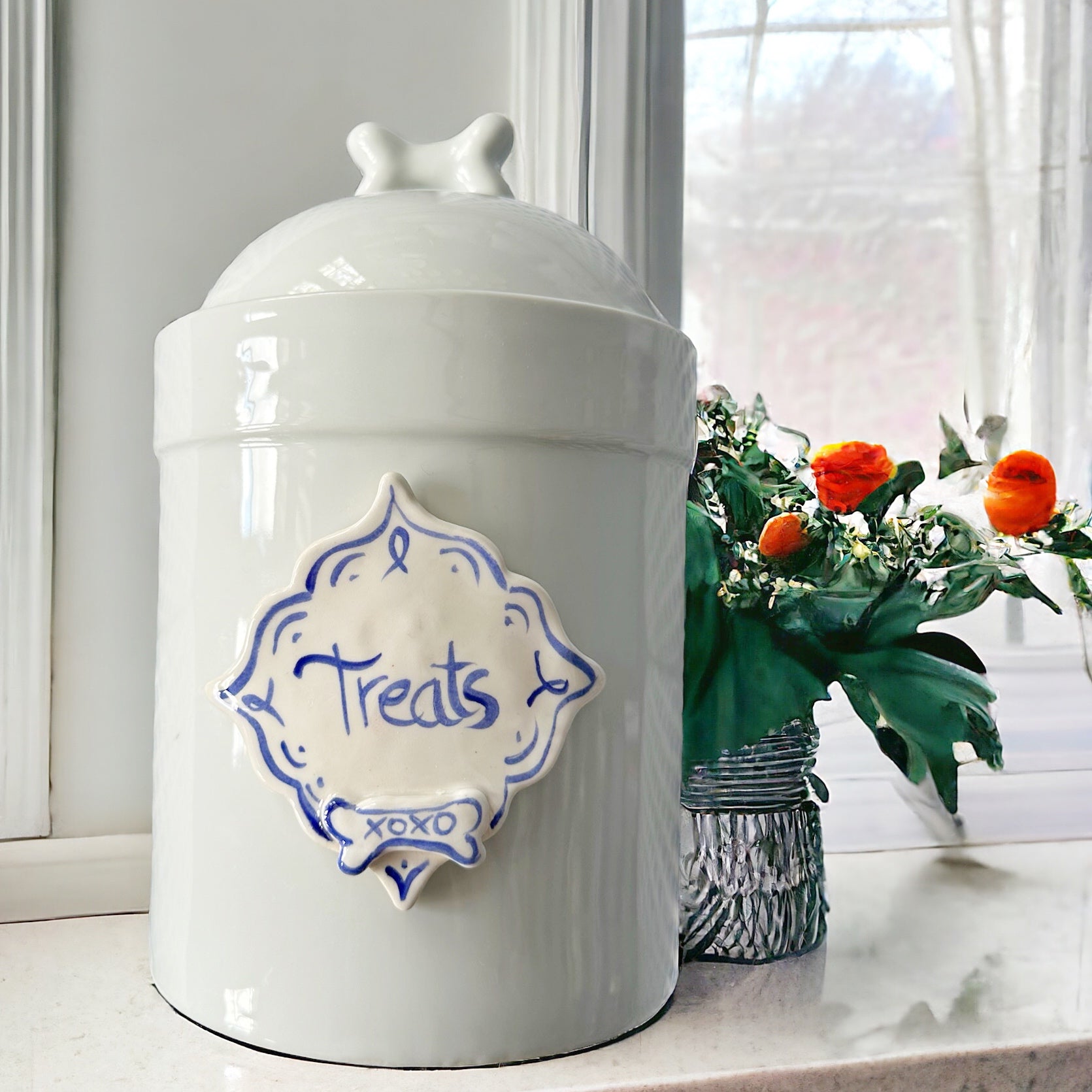 Personalized Dog Treats Jar - Premium  from Tricia Lowenfield Design 