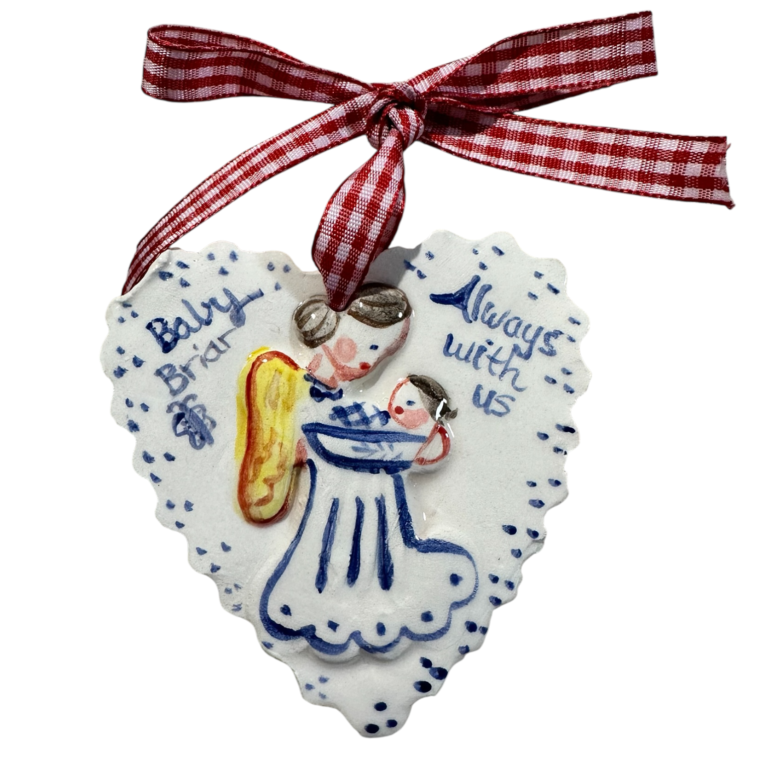 Angel Holding Child Ornament