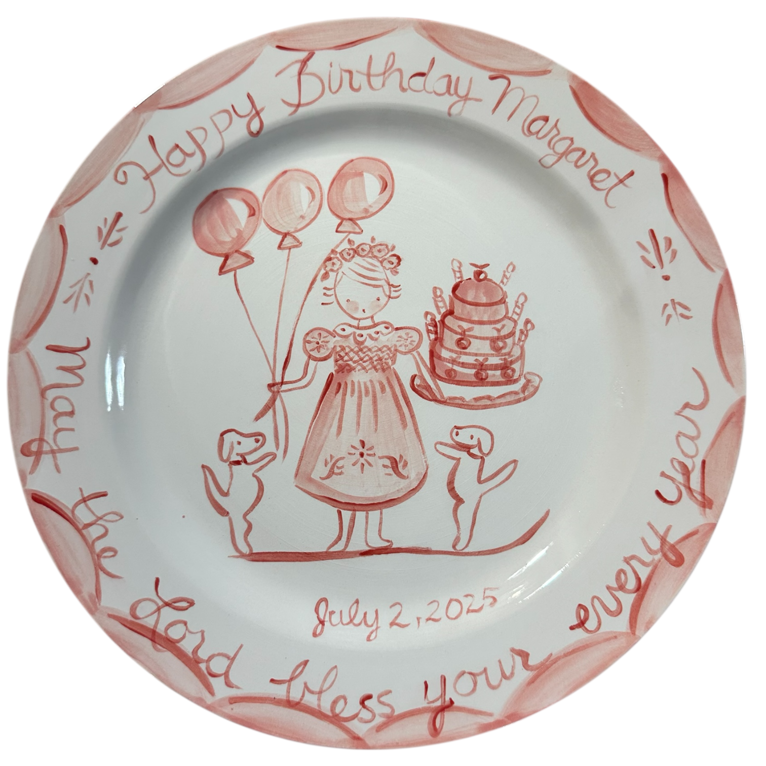Margaret Birthday Plate