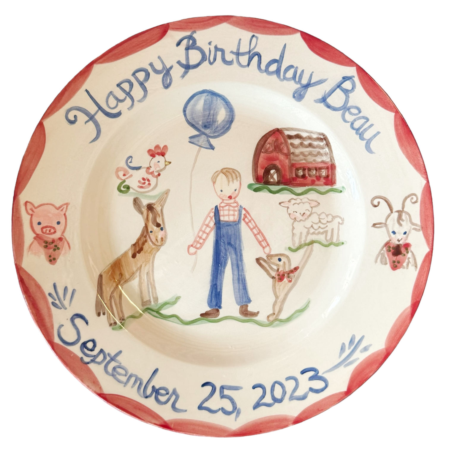 Beau Birthday Plate - Premium  from Tricia Lowenfield Shop 