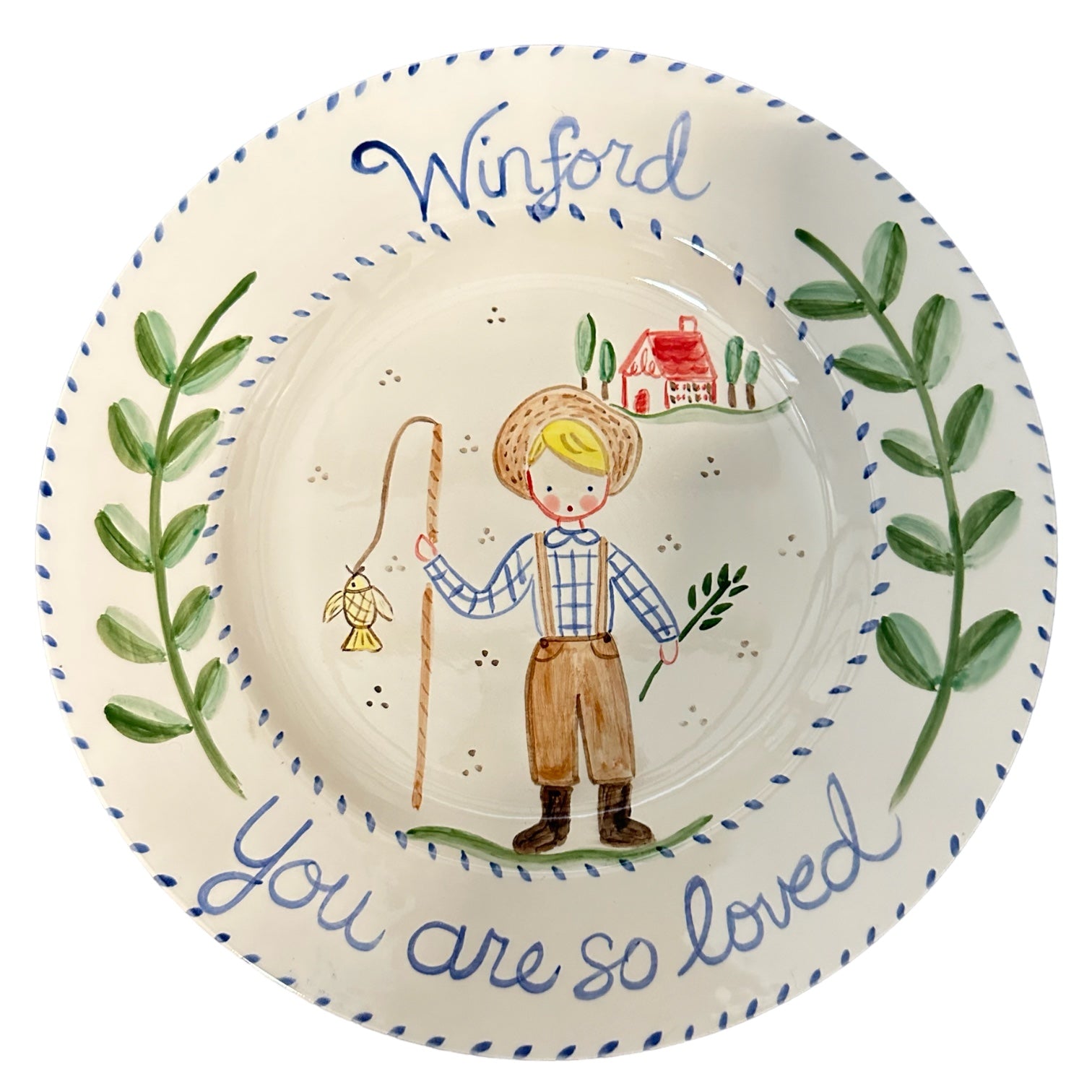 You Are So Loved plate - Premium plate from Tricia Lowenfield Design 