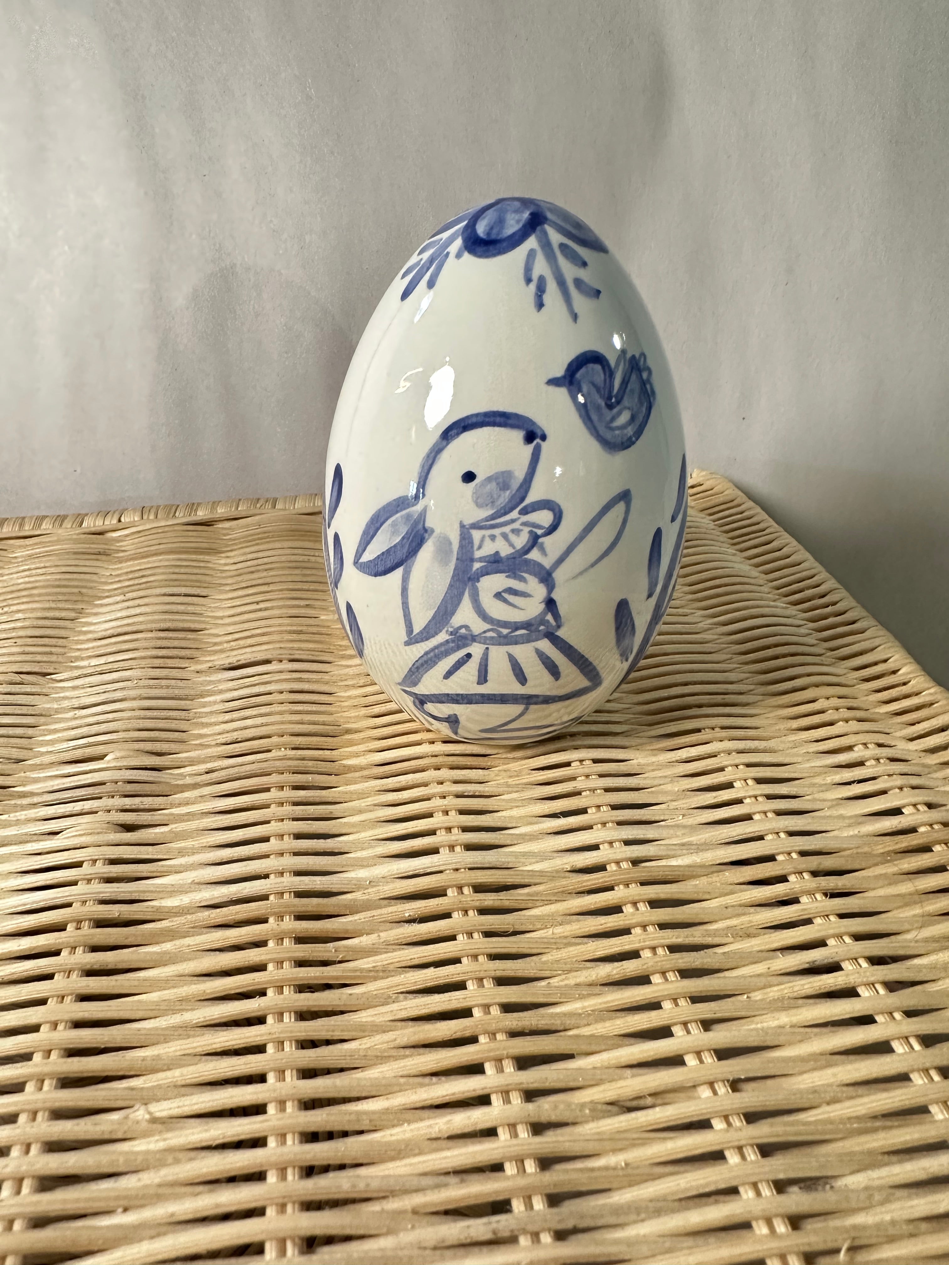 Dozen Handpainted Easter Eggs (Blue and White) - Premium  from Tricia Lowenfield Design 
