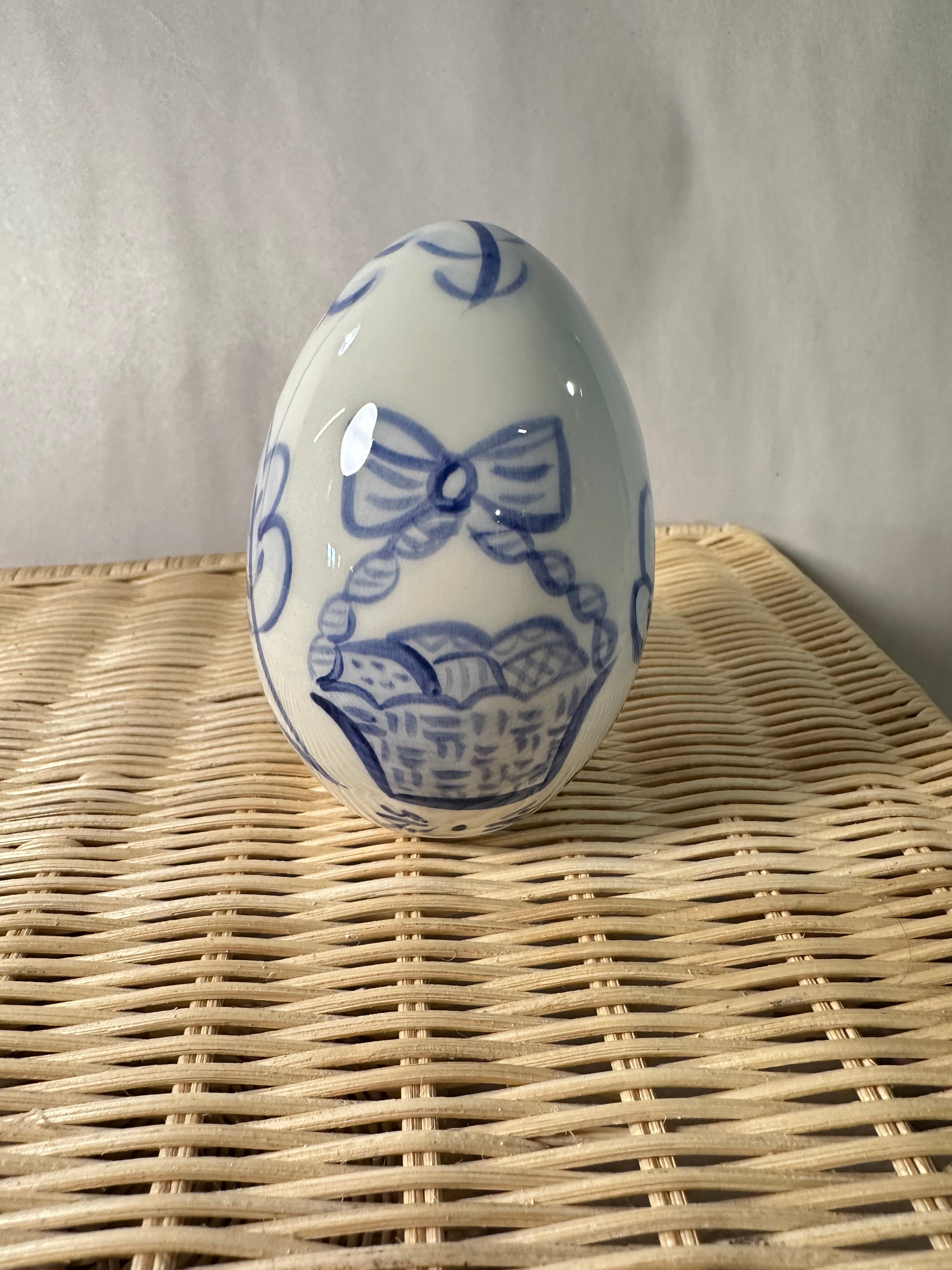 Dozen Handpainted Easter Eggs (Blue and White) - Premium  from Tricia Lowenfield Design 
