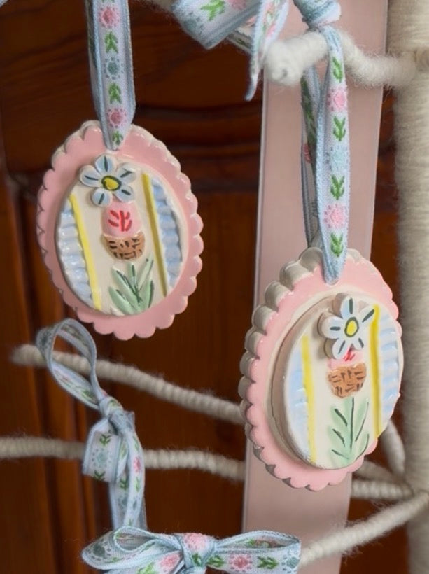 Easter ornament - Pink Flower