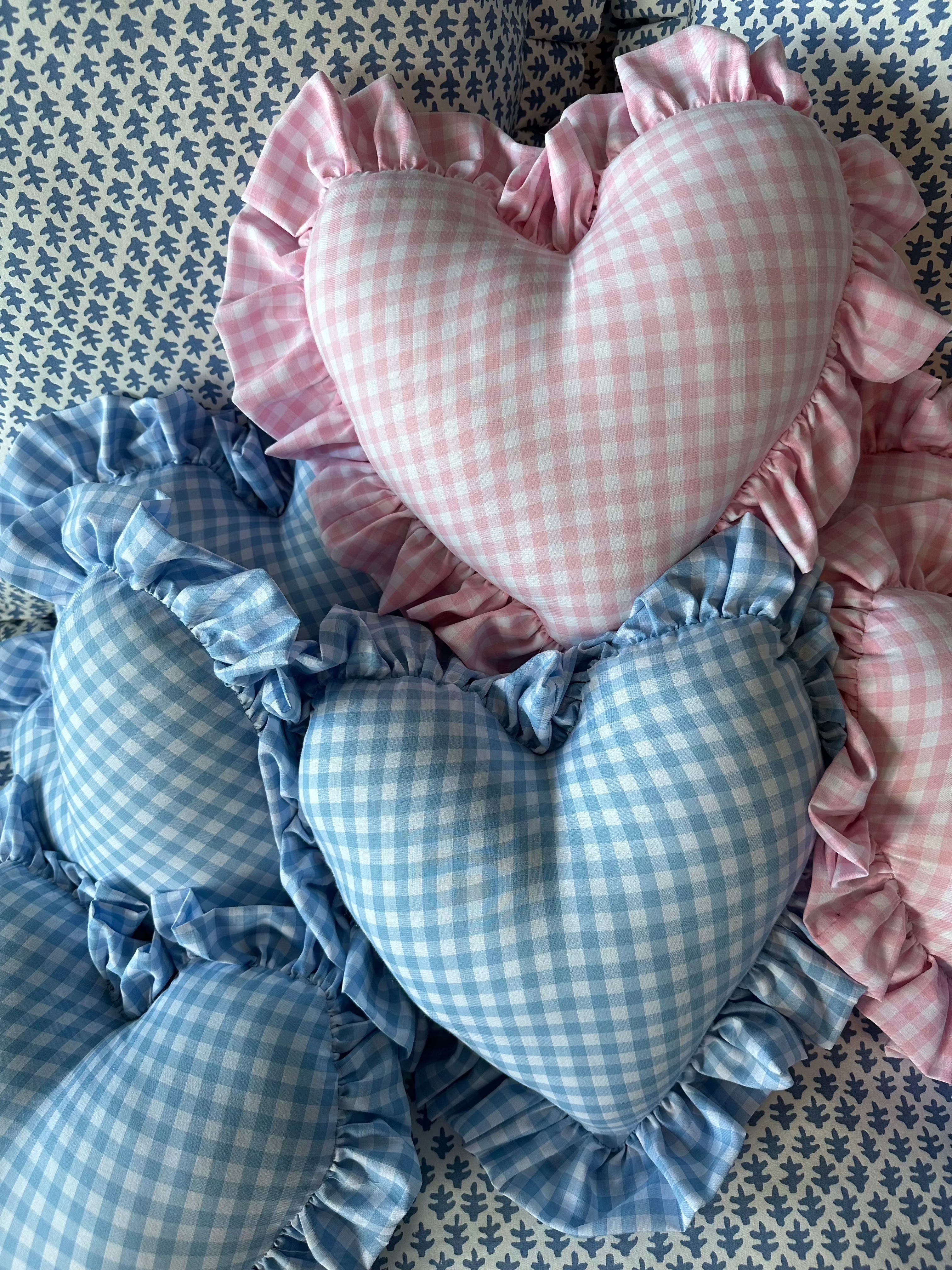 Pink sales gingham pillow