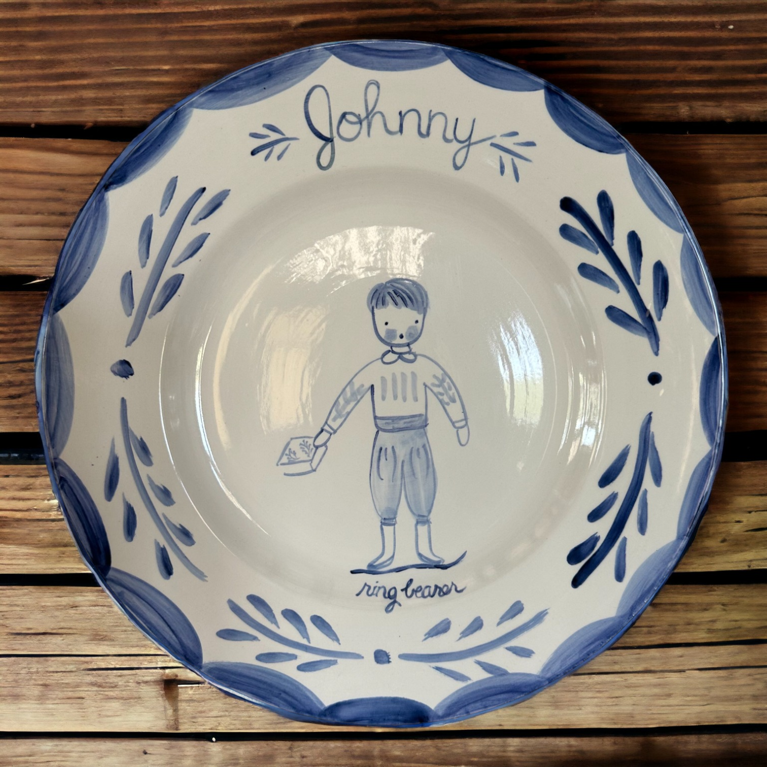 Flower Girl Plate - Premium  from Tricia Lowenfield Shop 