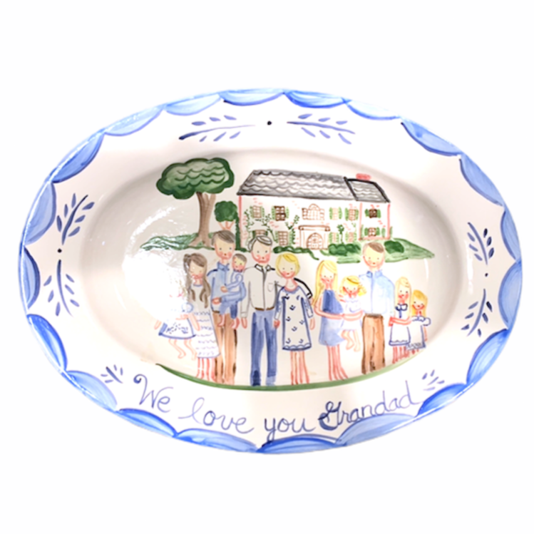 Large Custom Platter - Family (Full Color)