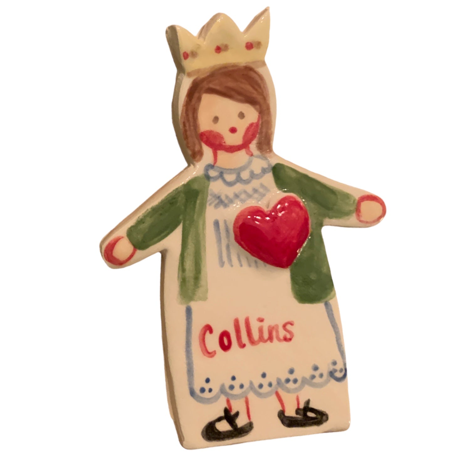 Heart Crown Girl Ornament - Premium  from Tricia Lowenfield Design 
