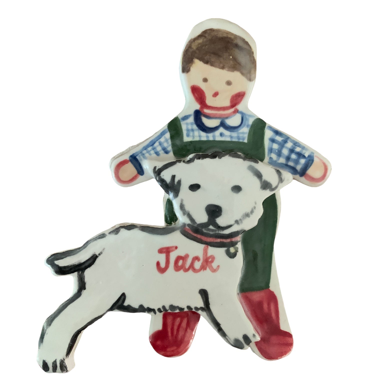 Christmas Ornament - Boy with Dog