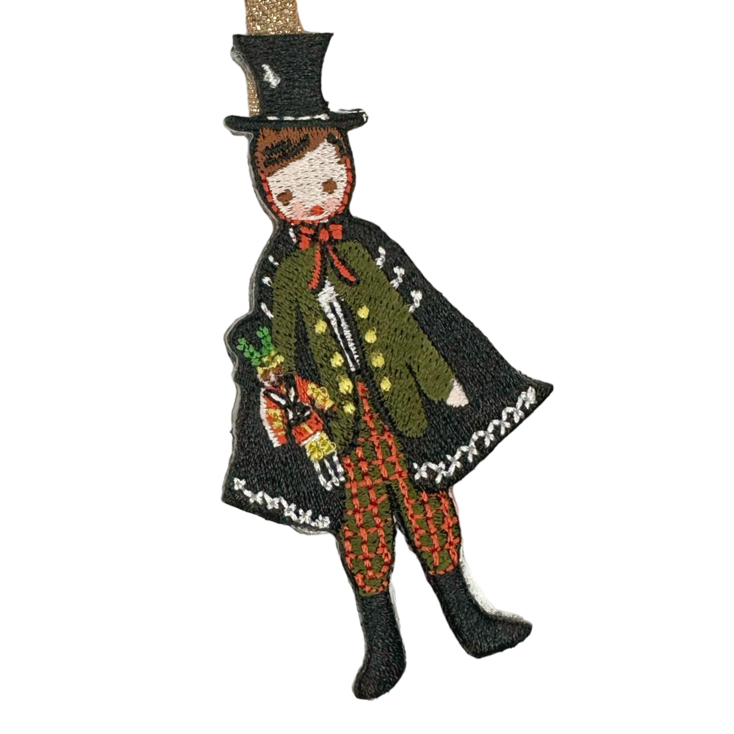 Nutcracker Embroidered Ornament - Christmas Tree - Premium  from Tricia Lowenfield Design 