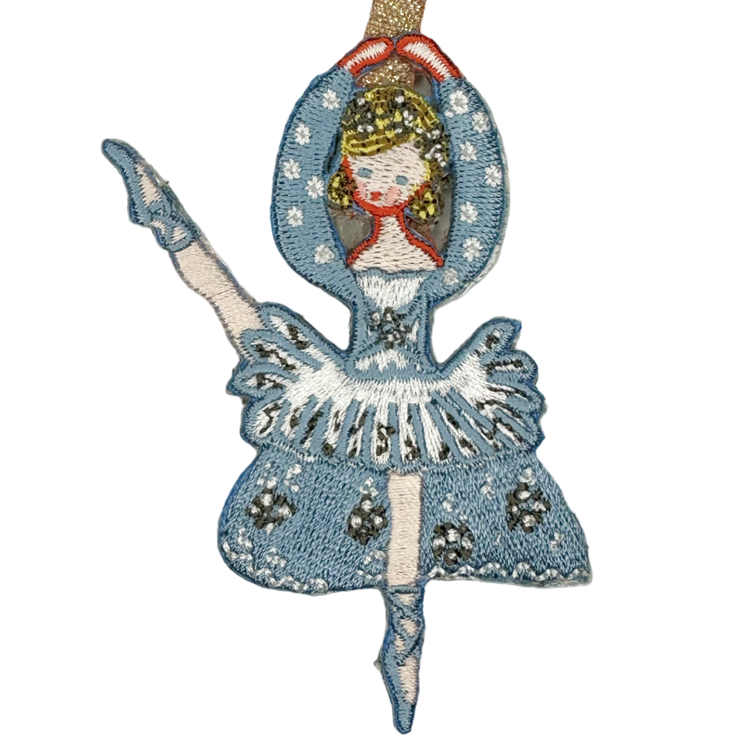 Nutcracker Embroidered Ornament - Clara - Premium  from Tricia Lowenfield Design 