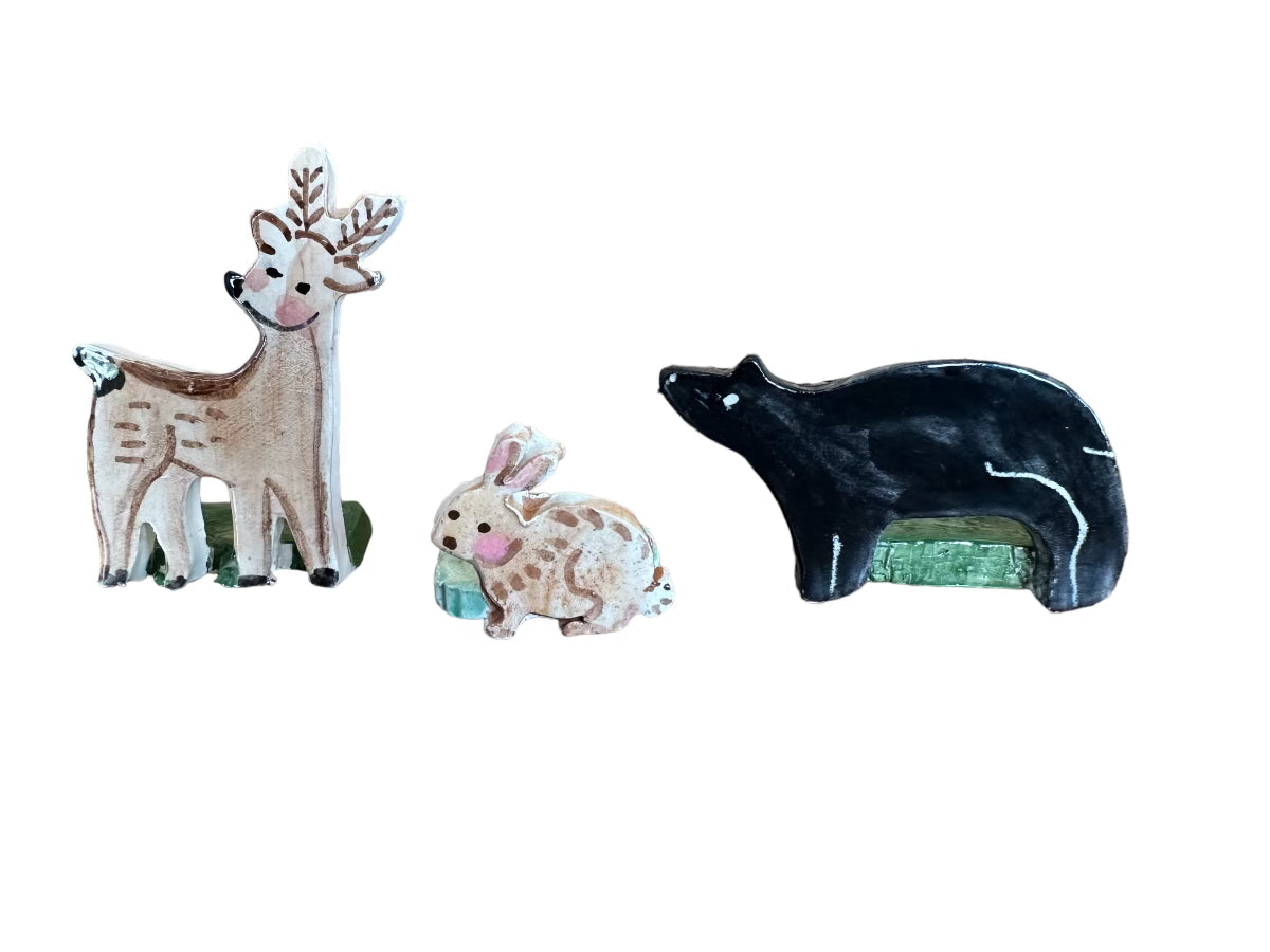 Thanksgiving Vignette - 3 pieces - Premium Ceramic Figures from Tricia Lowenfield Design 