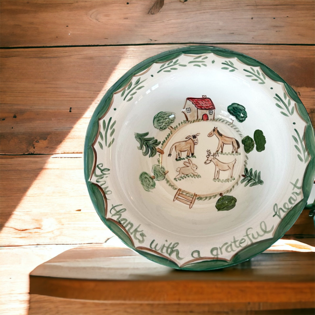 Thanksgiving Bowl - Premium Ceramic Figures from Tricia Lowenfield Design 