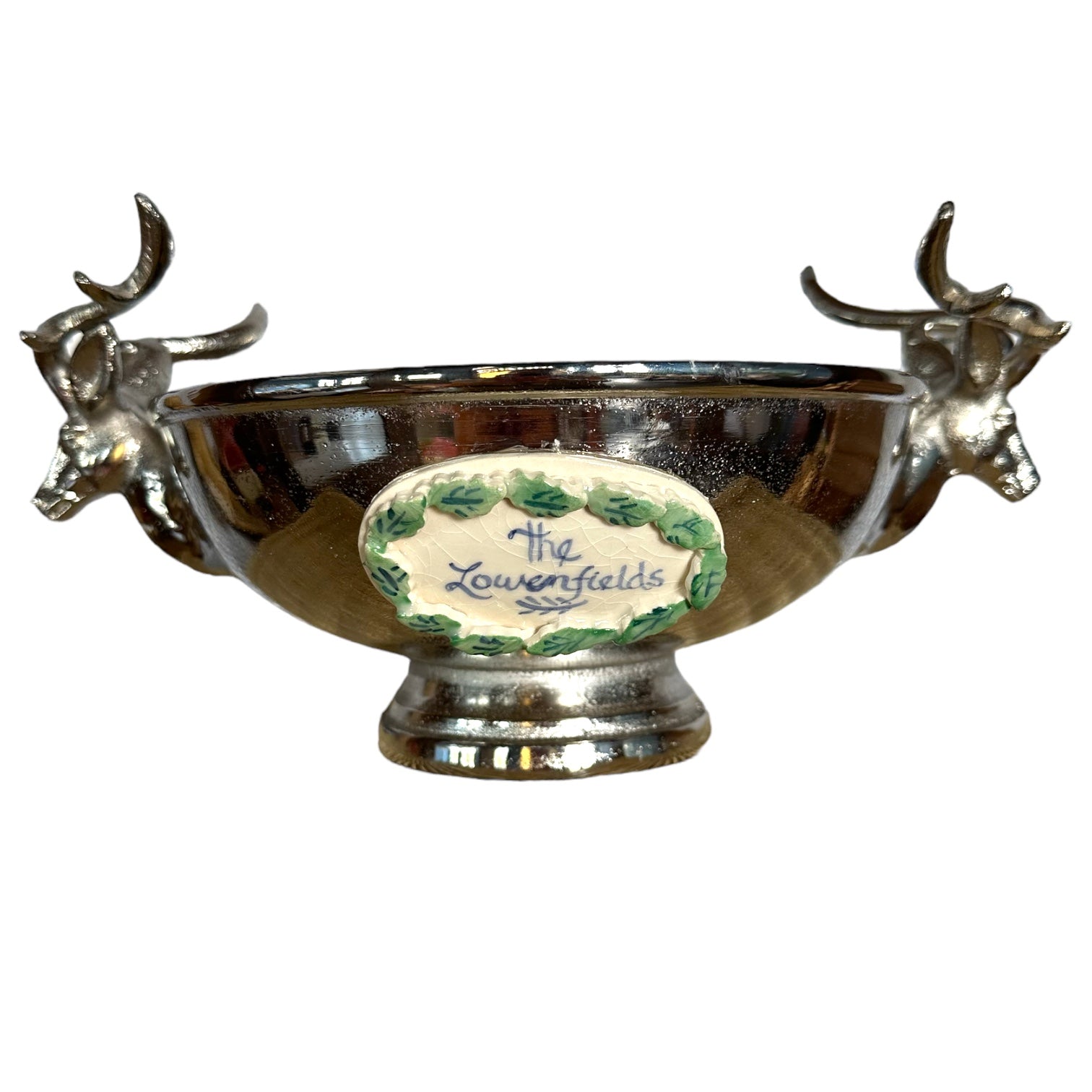 Pewter Stag Bowl - Premium  from Tricia Lowenfield Shop 