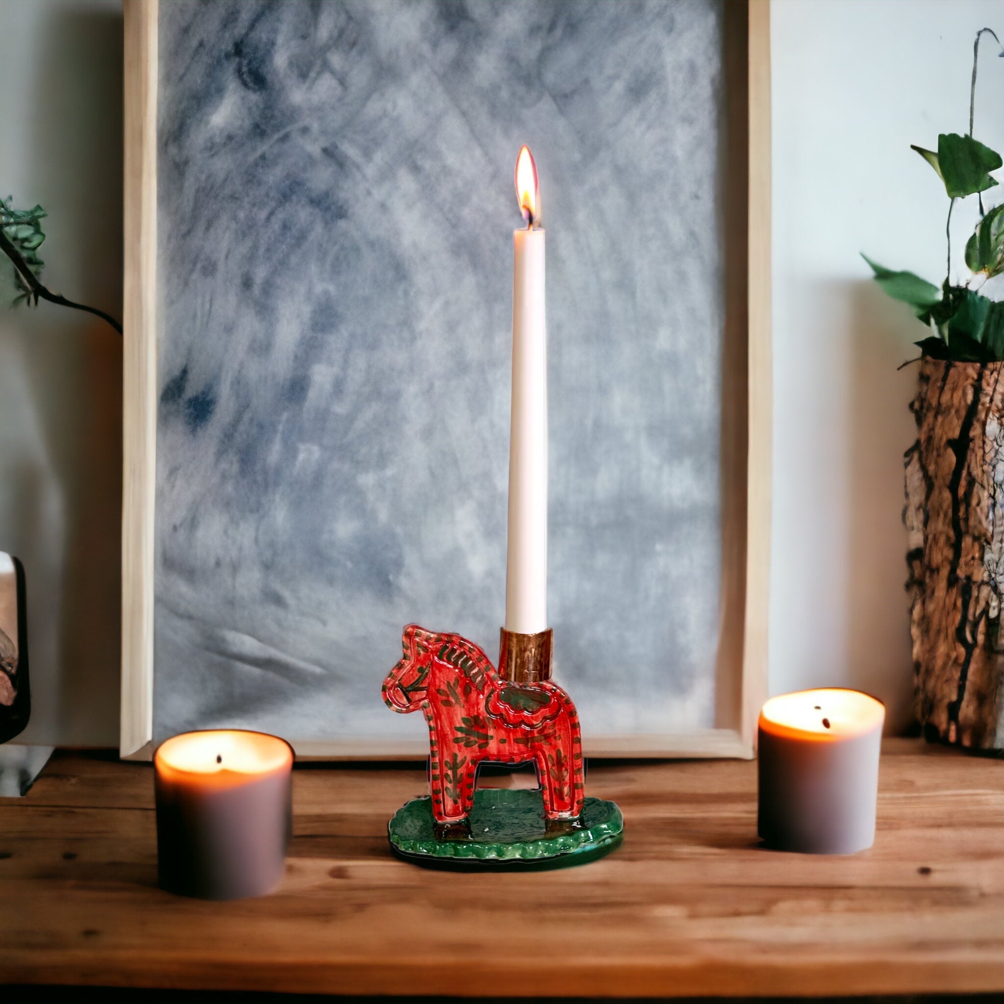Horse Candlestick Holder - Premium Cake Topper from Tricia Lowenfield Design 