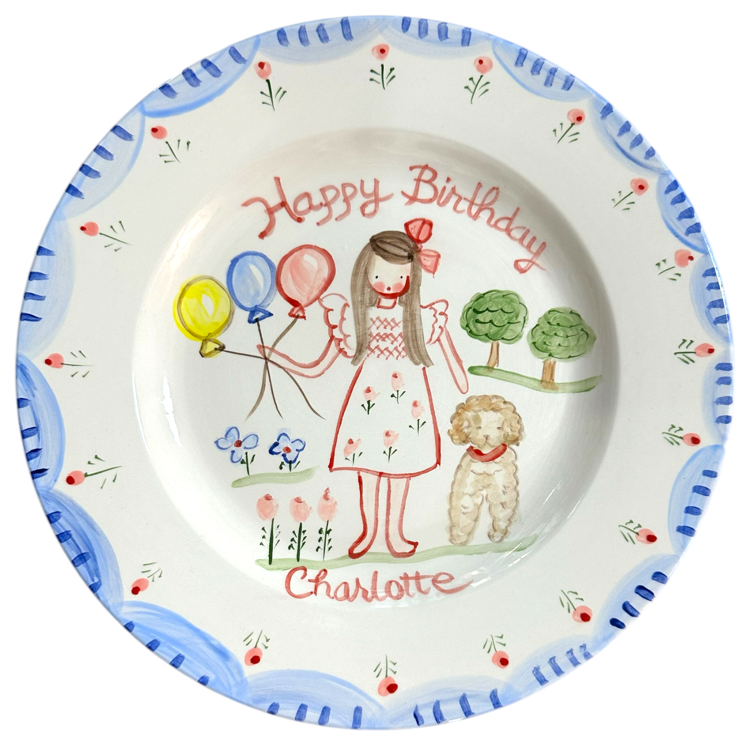 Charlotte Birthday Plate - Premium  from Tricia Lowenfield Shop 
